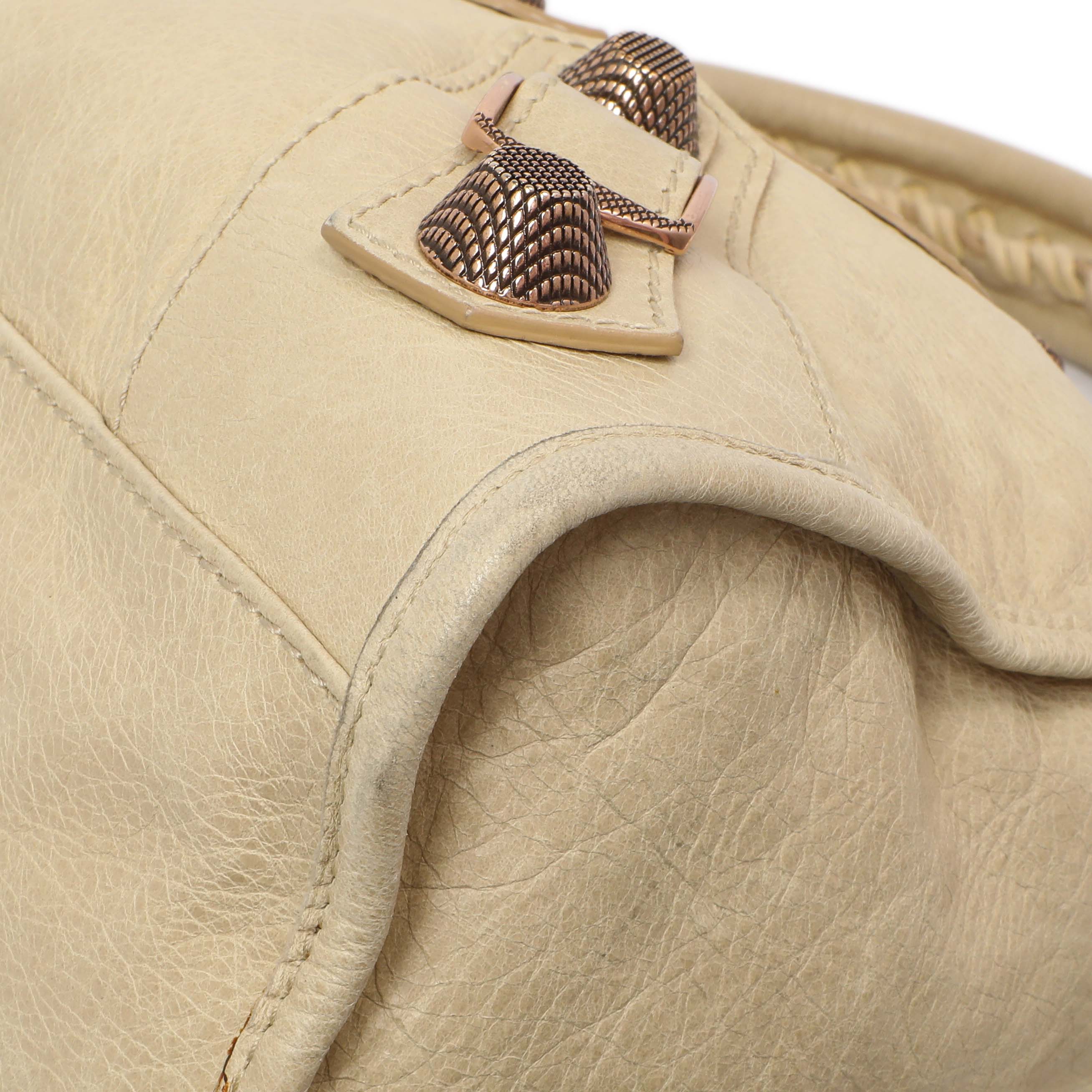 Balenciaga Beige Lambskin Giant 21 City - Image 5