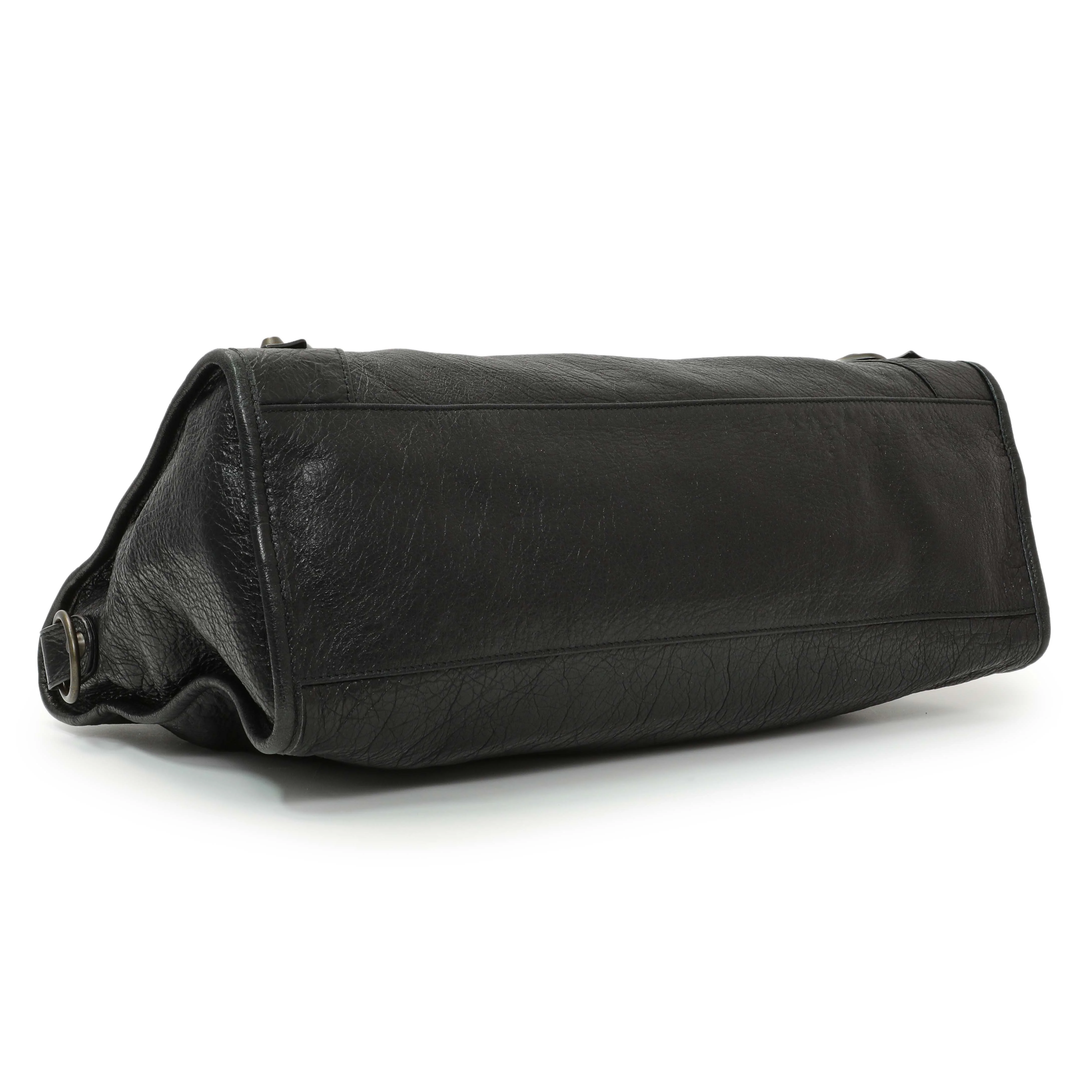 Balenciaga Black Agneau Classic Hardware City - Image 3