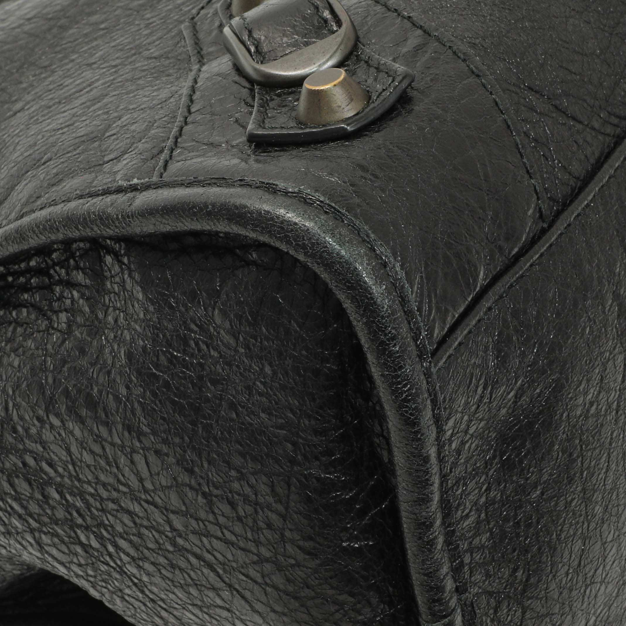 Balenciaga Black Agneau Classic Hardware City - Image 4