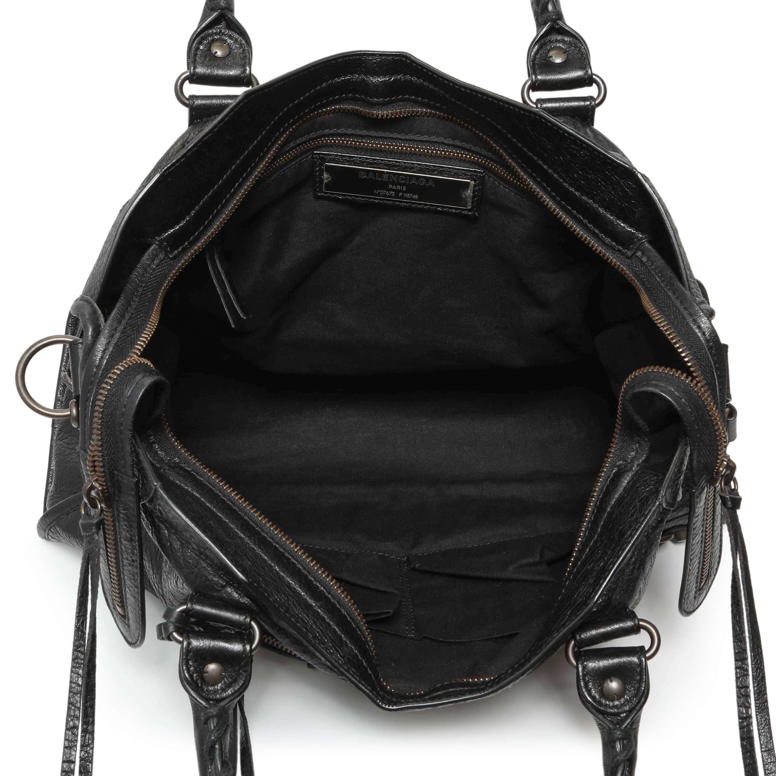 Balenciaga Black Agneau Classic Hardware City - Image 8