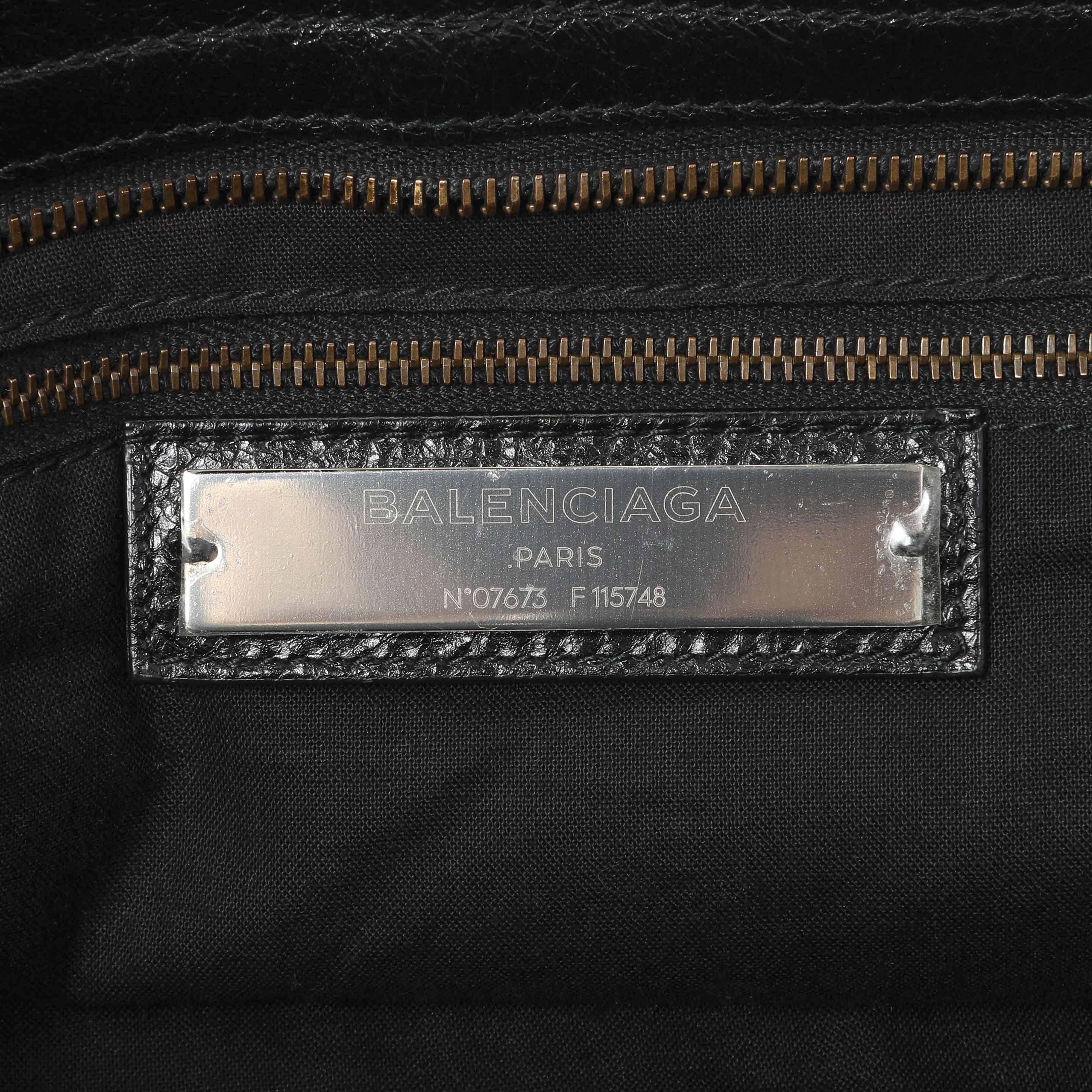 Balenciaga Black Agneau Classic Hardware City - Image 9