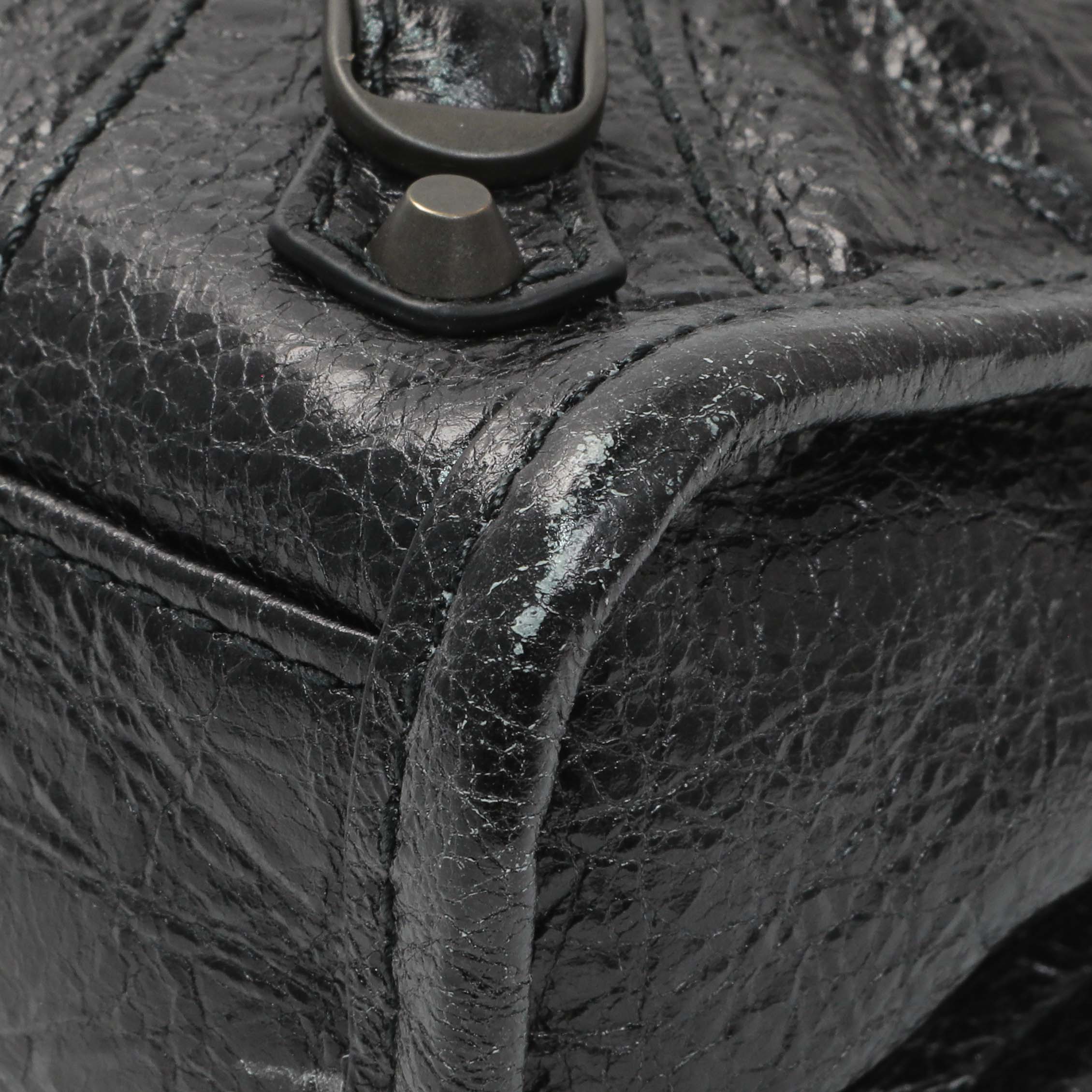 Balenciaga Black Agneau Classic Hardware Nano City - Image 5