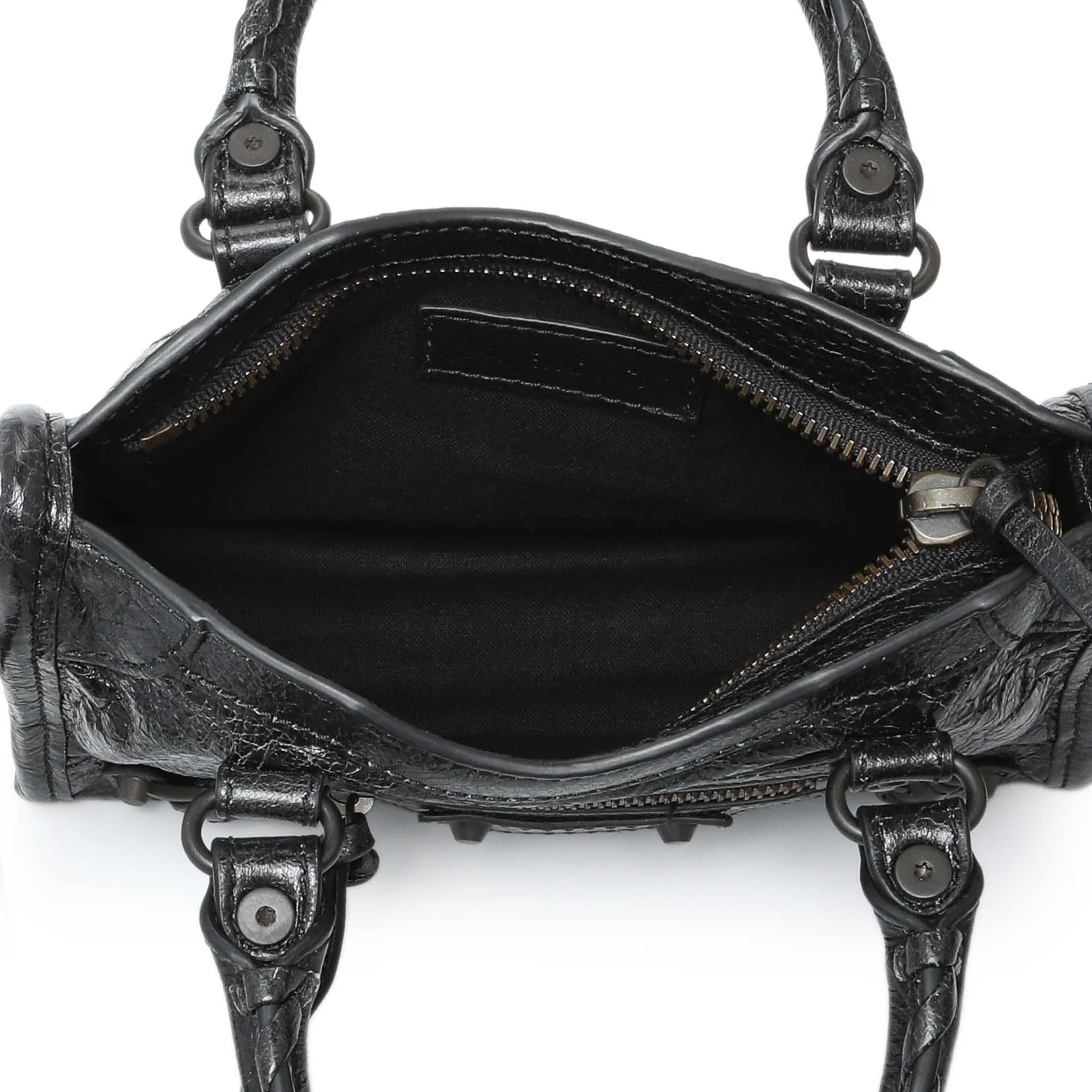 Balenciaga Black Agneau Classic Hardware Nano City - Image 8
