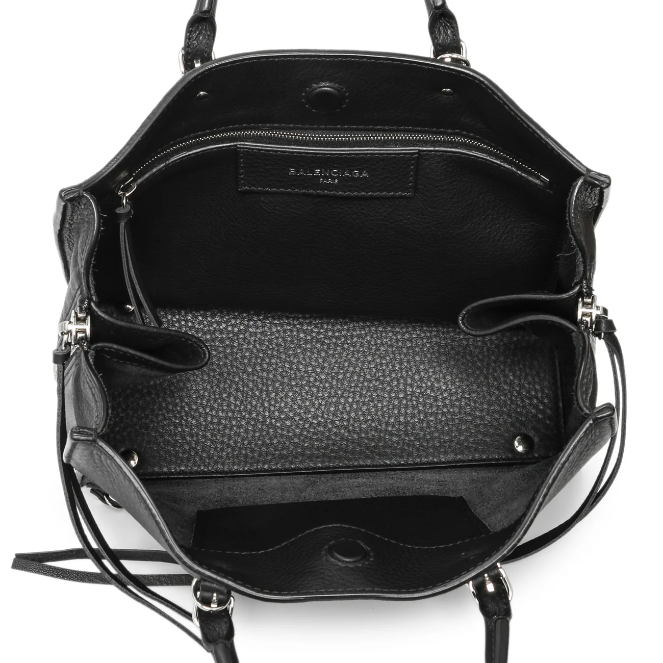Balenciaga Black Calfskin Mini Papier A4 Tote - Image 4