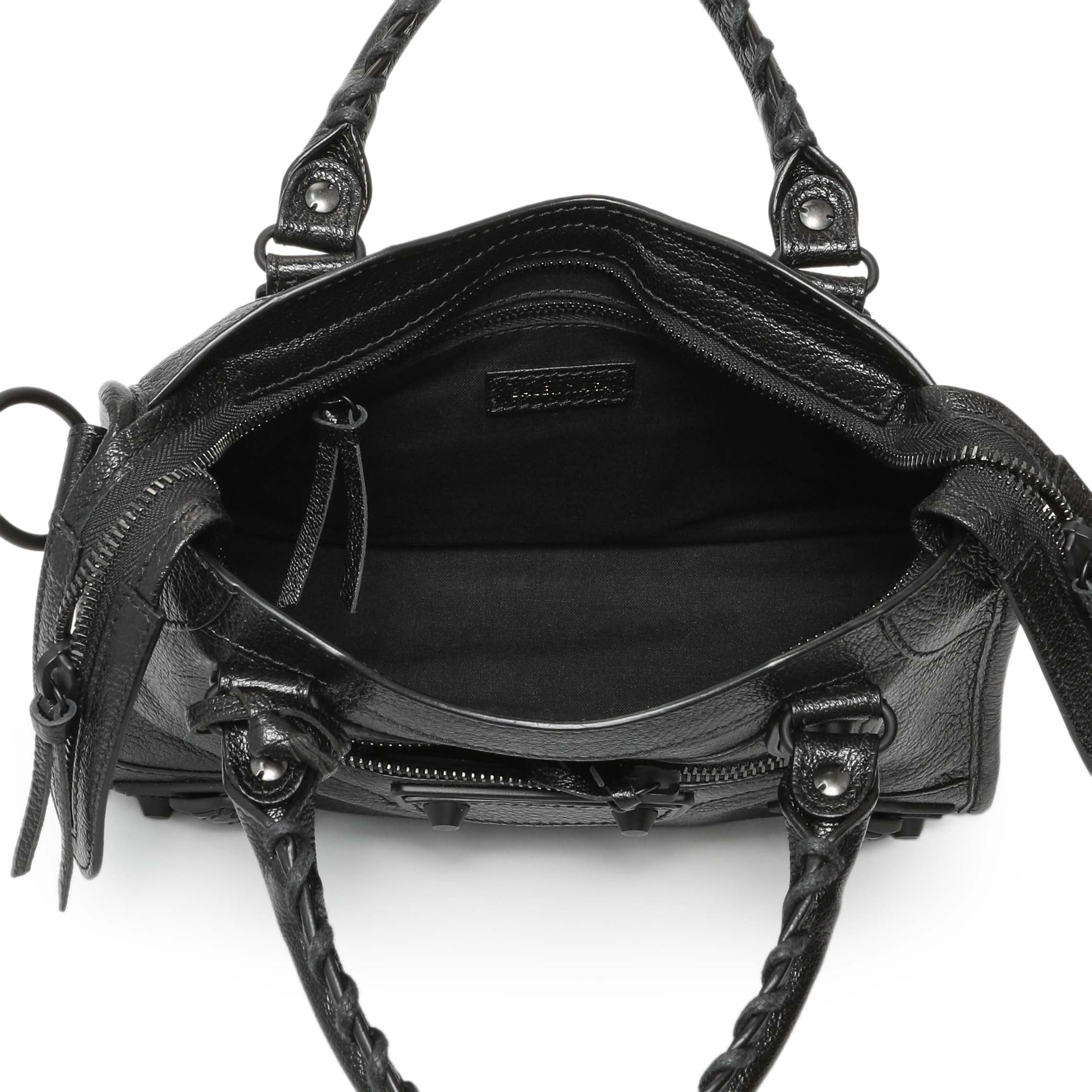 Balenciaga Black Grained Calfskin Neo Classic Mini City - Image 4