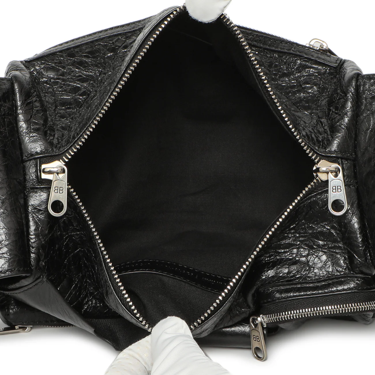Balenciaga Black Lambskin Superbusy XS Sling Bag - Image 4