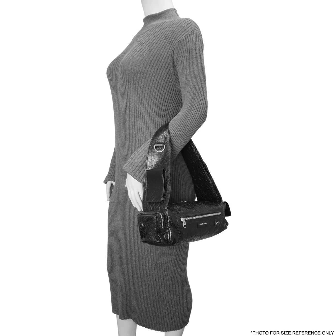 Balenciaga Black Lambskin Superbusy XS Sling Bag - Image 7