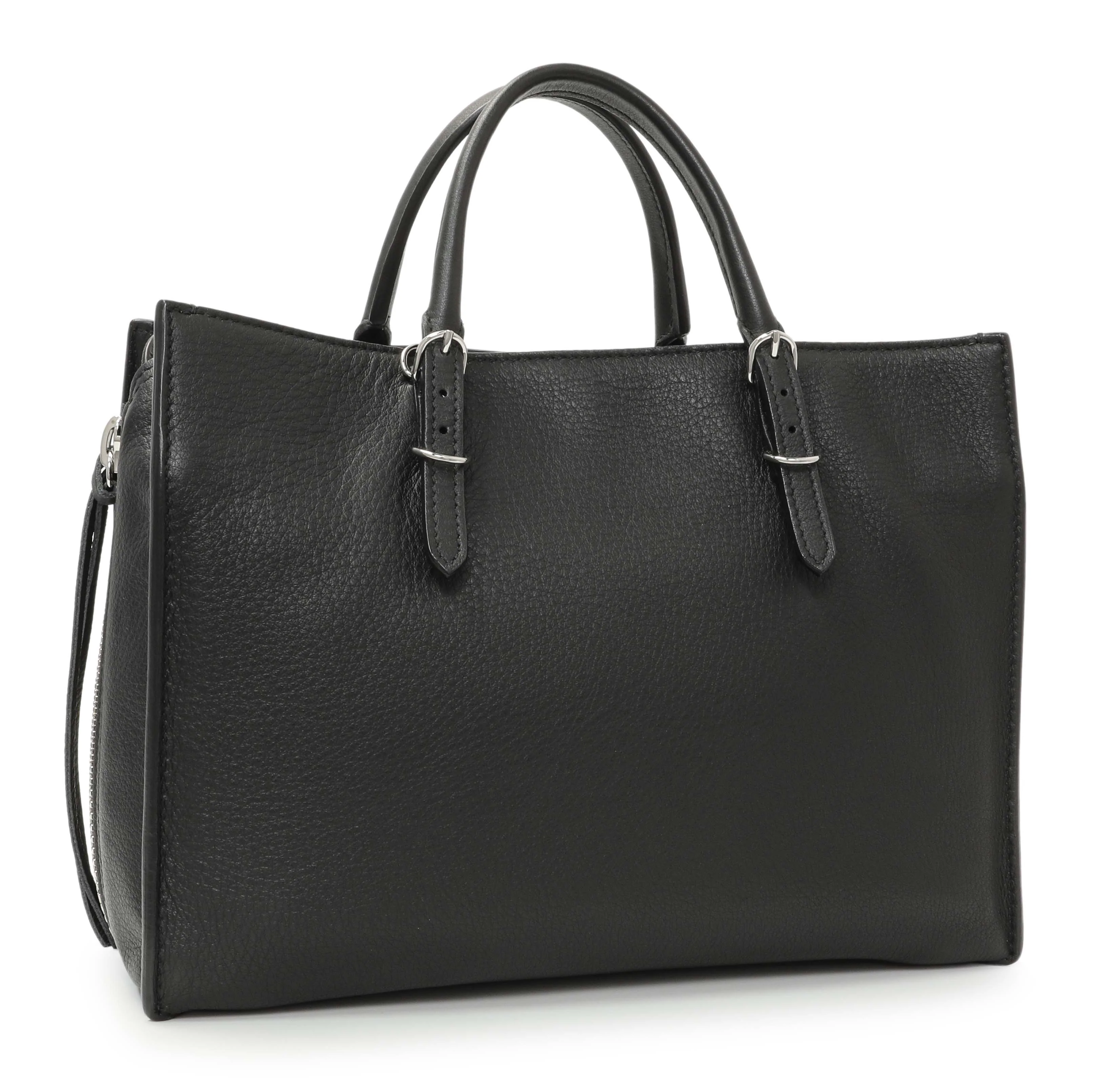 Balenciaga Black Veau Papier A6 Zip Around Black Tote - Image 2