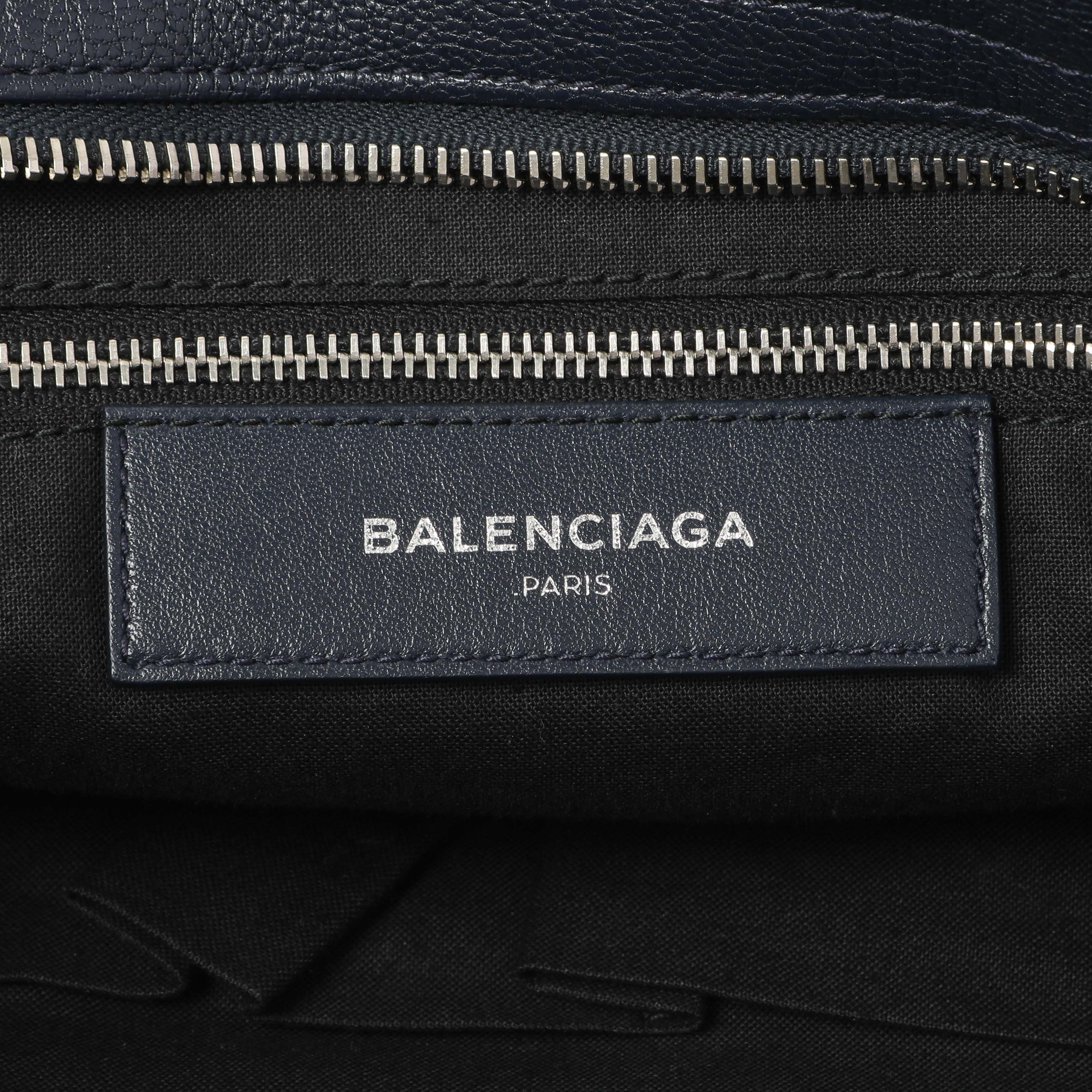 Balenciaga Bleu Nuit Chevre Metallic Edge City - Image 5