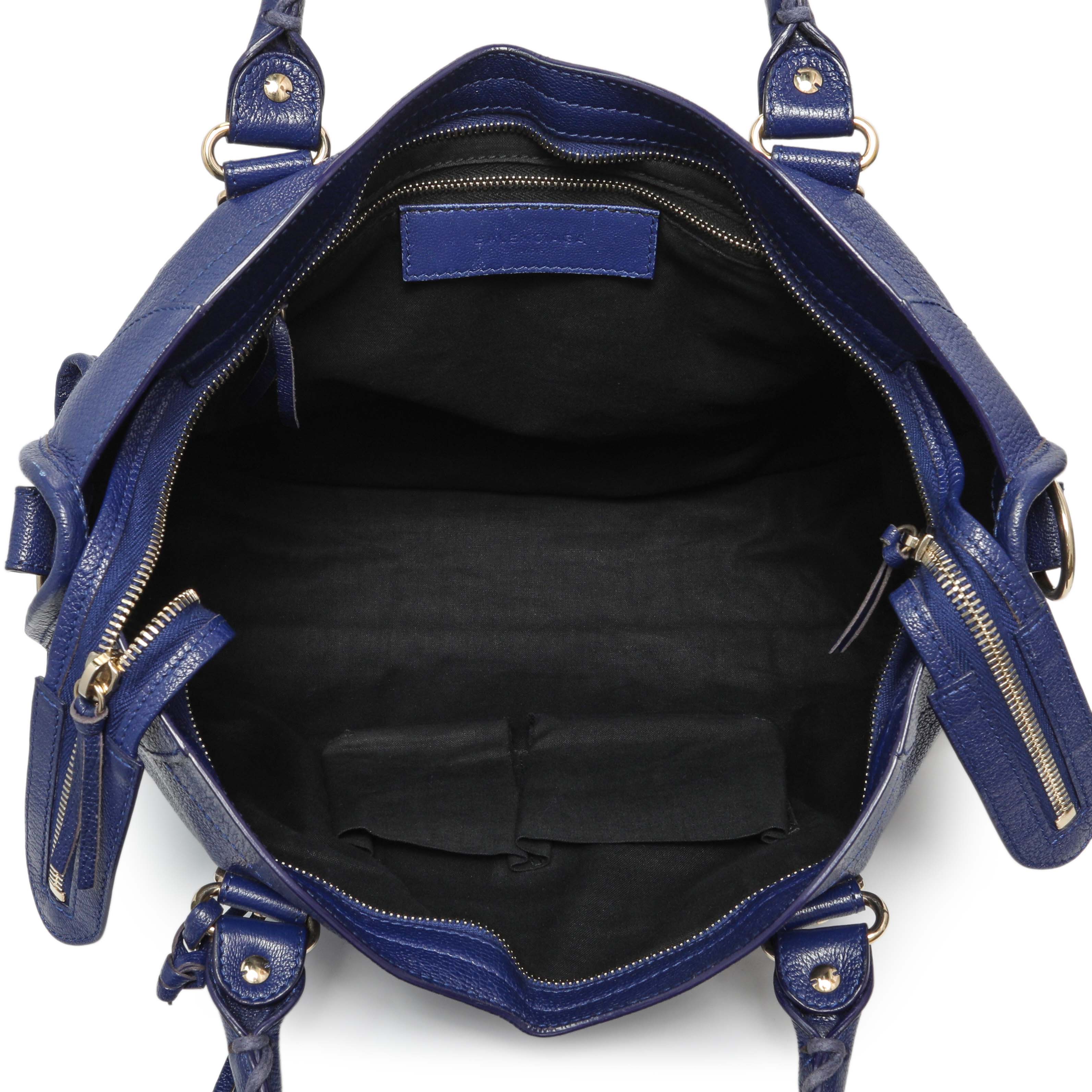 Balenciaga Bleu Nuit Chevre Metallic Edge City - Image 10
