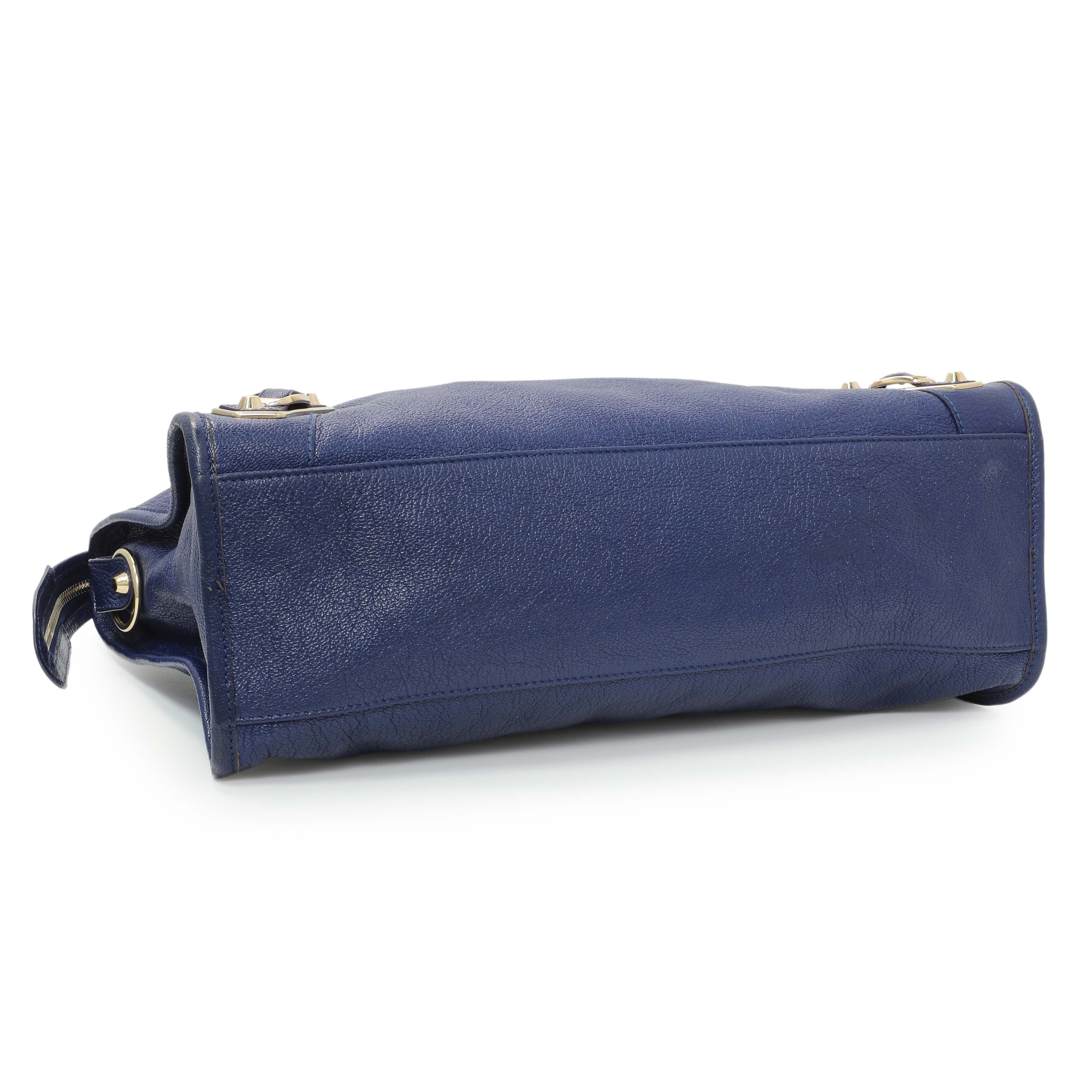 Balenciaga Bleu Nuit Chevre Metallic Edge City - Image 3