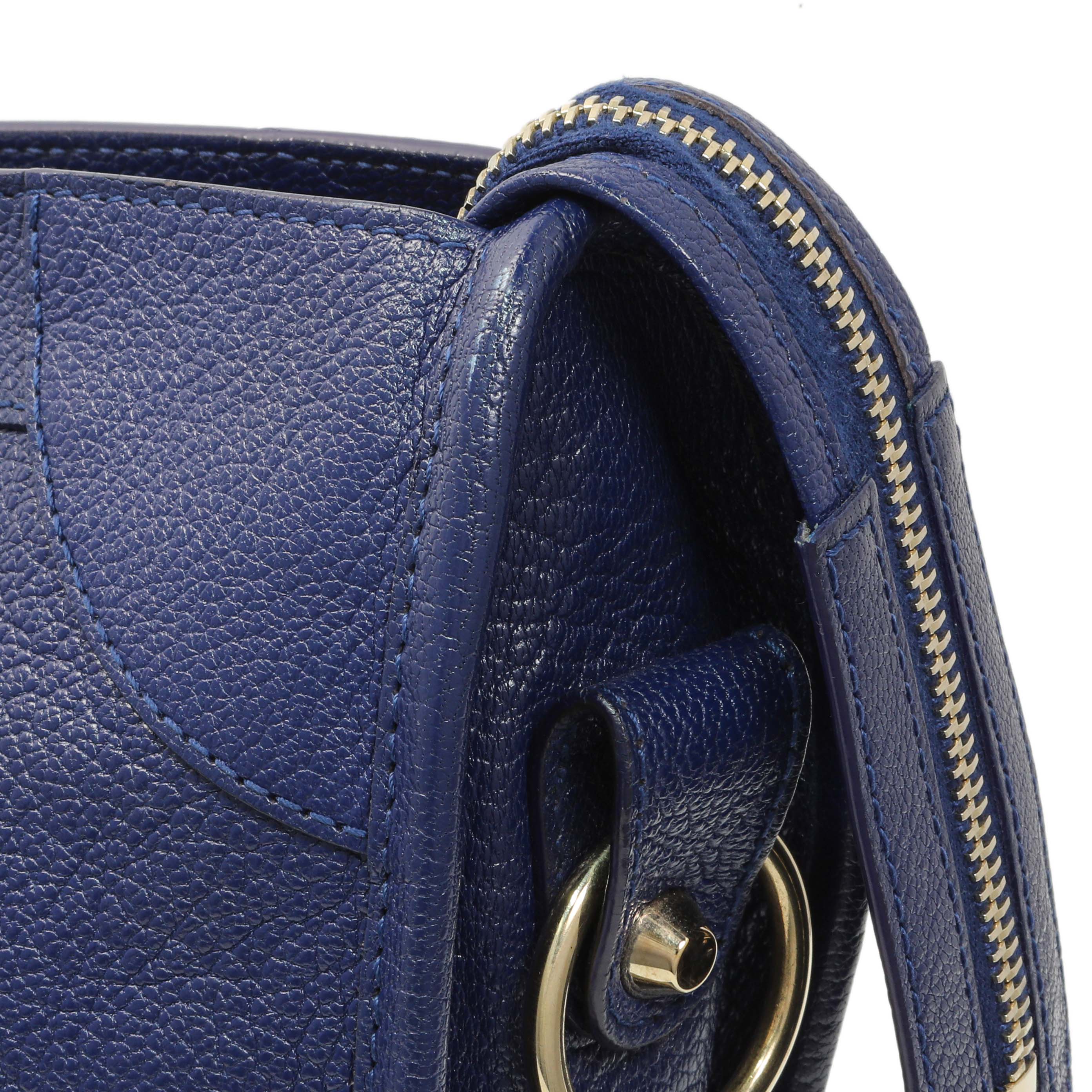 Balenciaga Bleu Nuit Chevre Metallic Edge City - Image 8