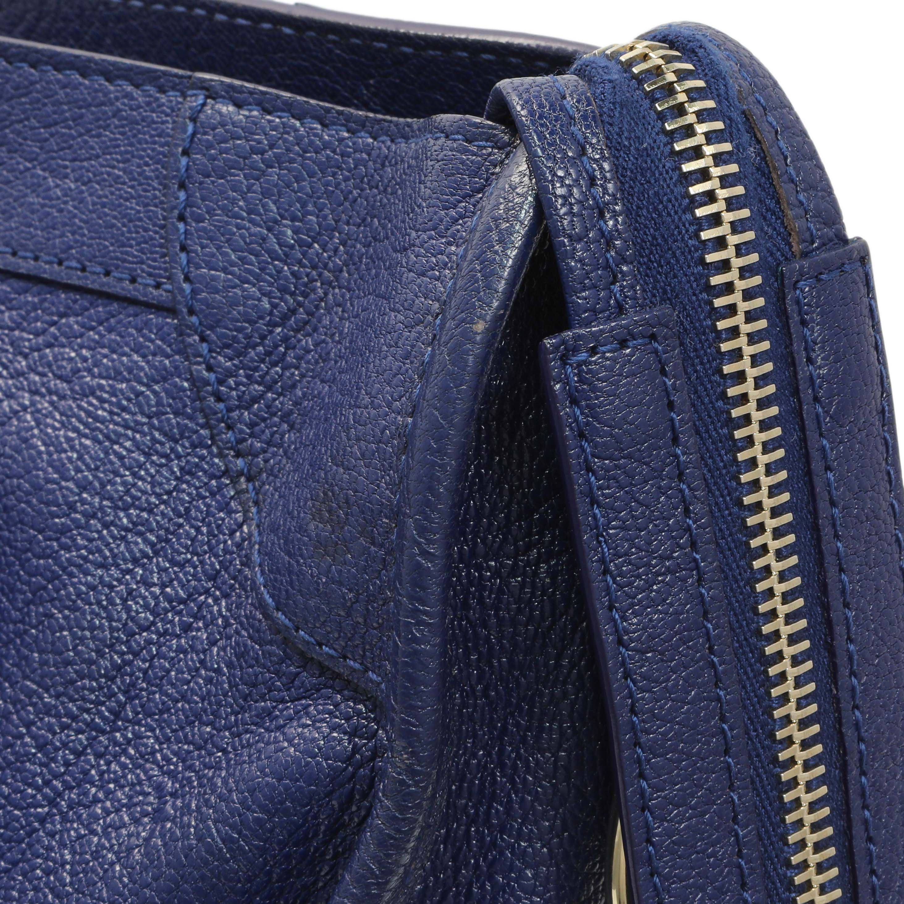 Balenciaga Bleu Nuit Chevre Metallic Edge City - Image 9