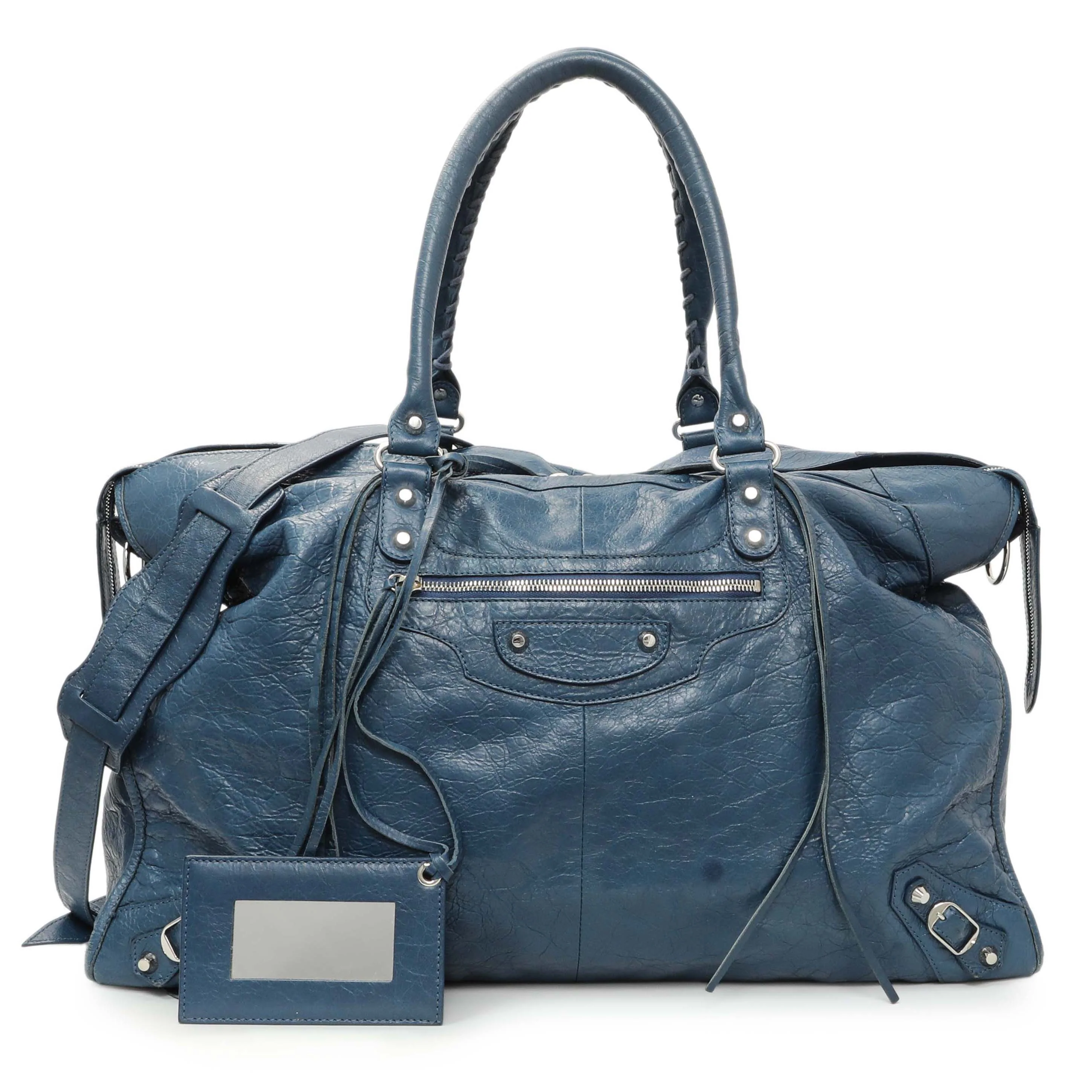 Balenciaga Bleu Profond Lambskin Classic Hardware XL City