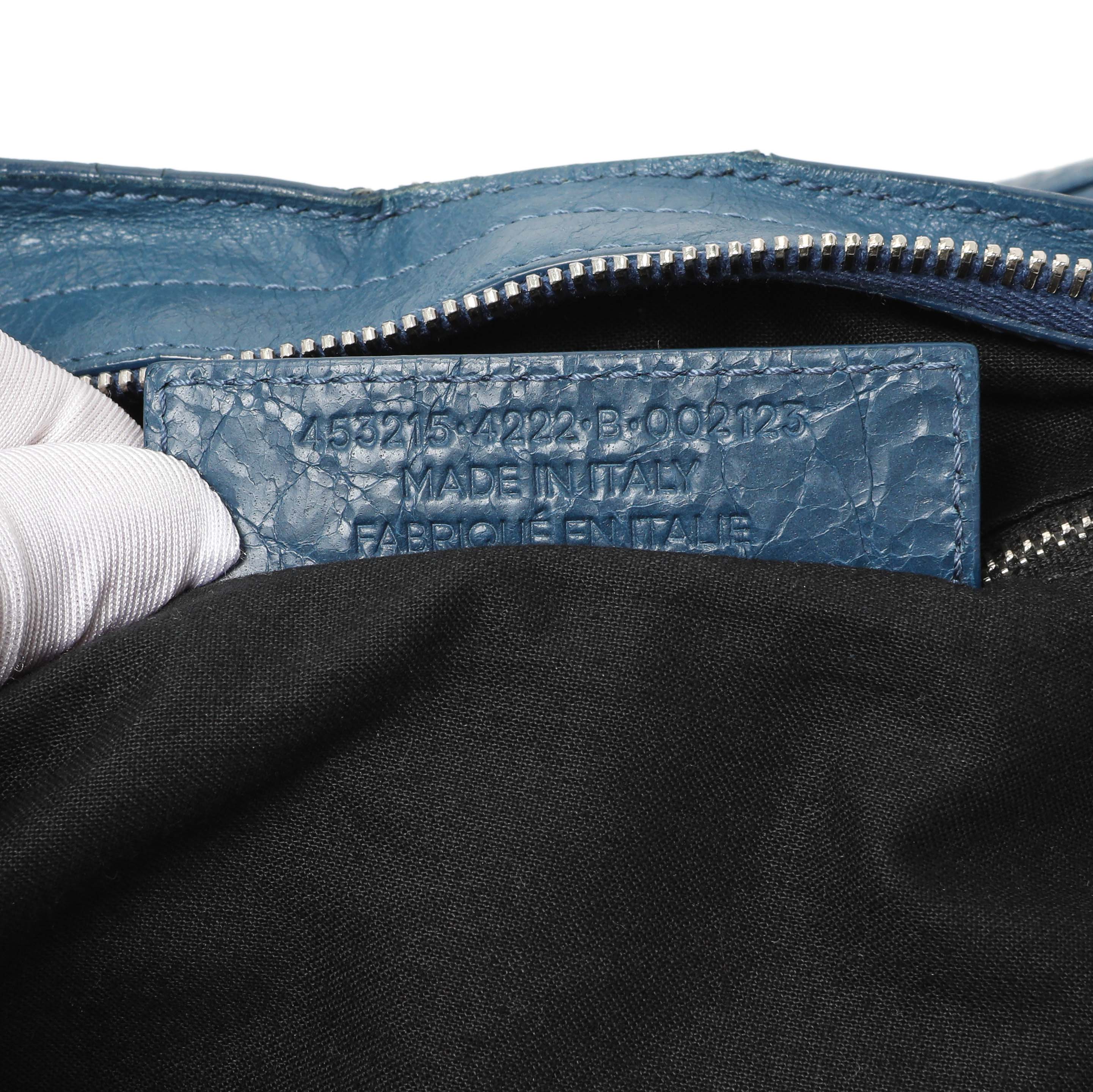 Balenciaga Bleu Profond Lambskin Classic Hardware XL City - Image 10