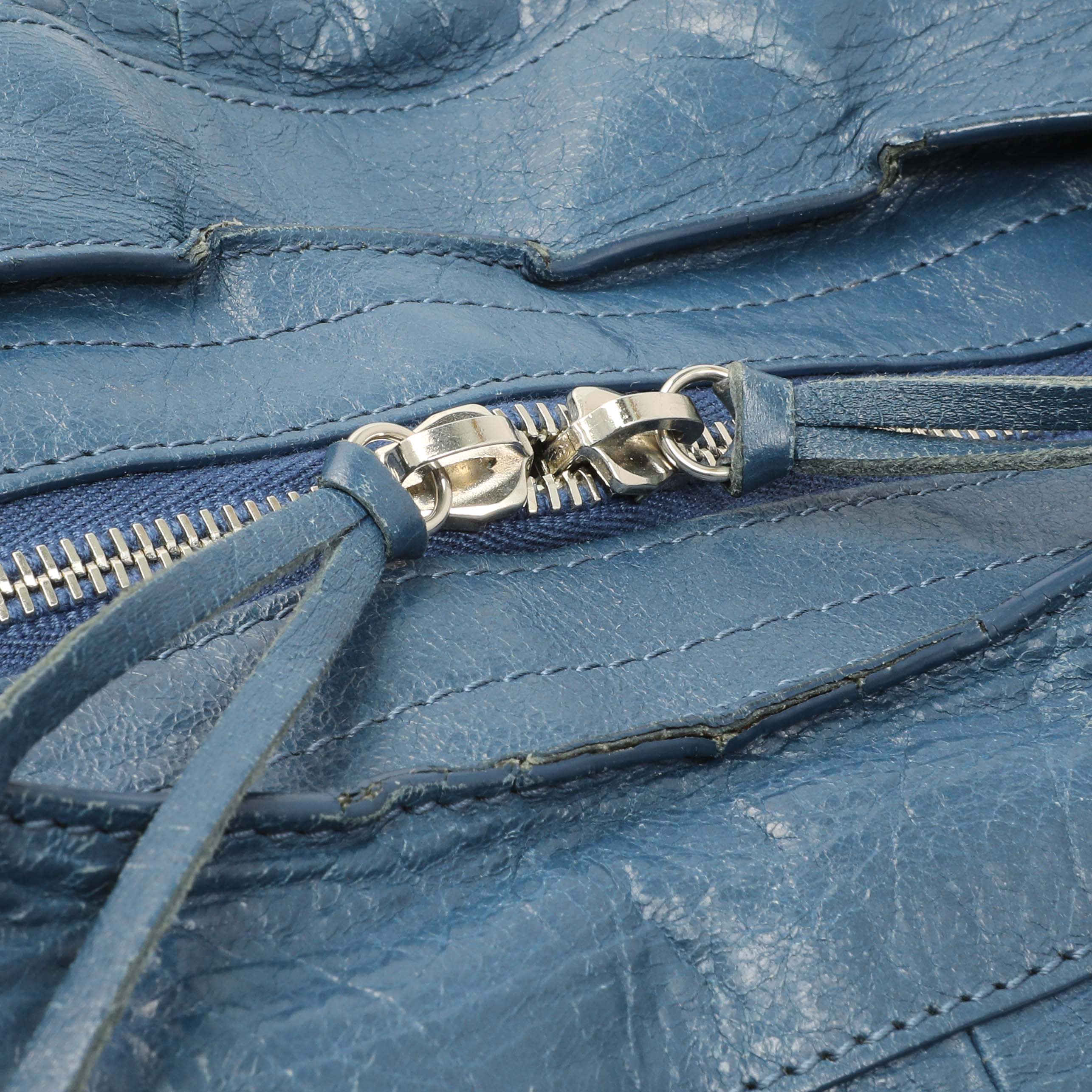 Balenciaga Bleu Profond Lambskin Classic Hardware XL City - Image 11