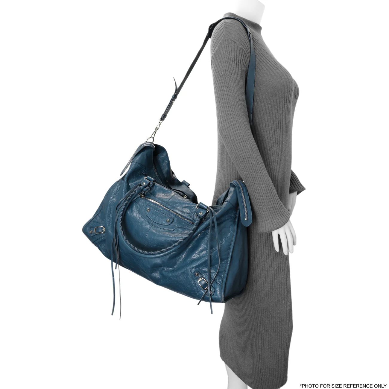 Balenciaga Bleu Profond Lambskin Classic Hardware XL City - Image 13