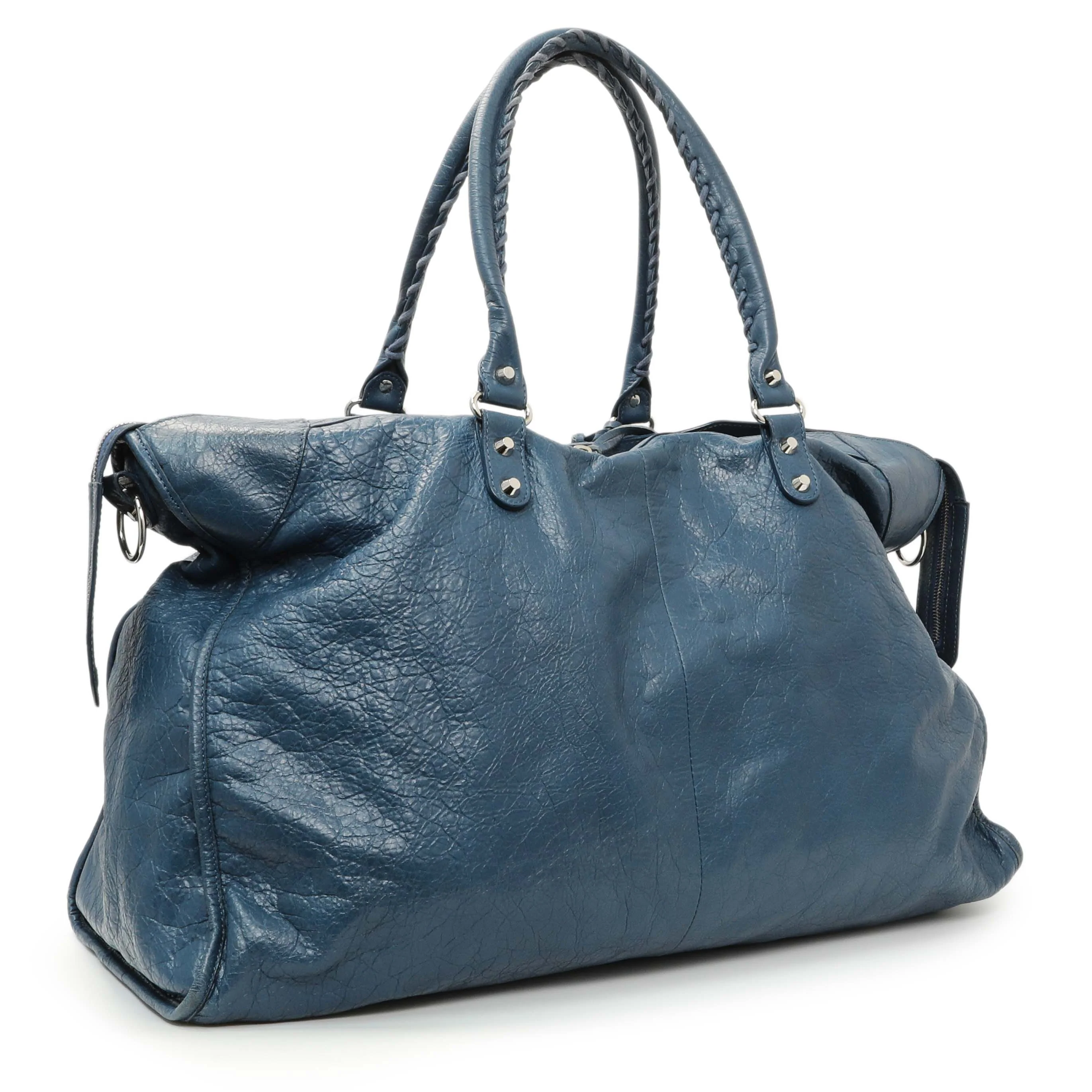 Balenciaga Bleu Profond Lambskin Classic Hardware XL City - Image 2