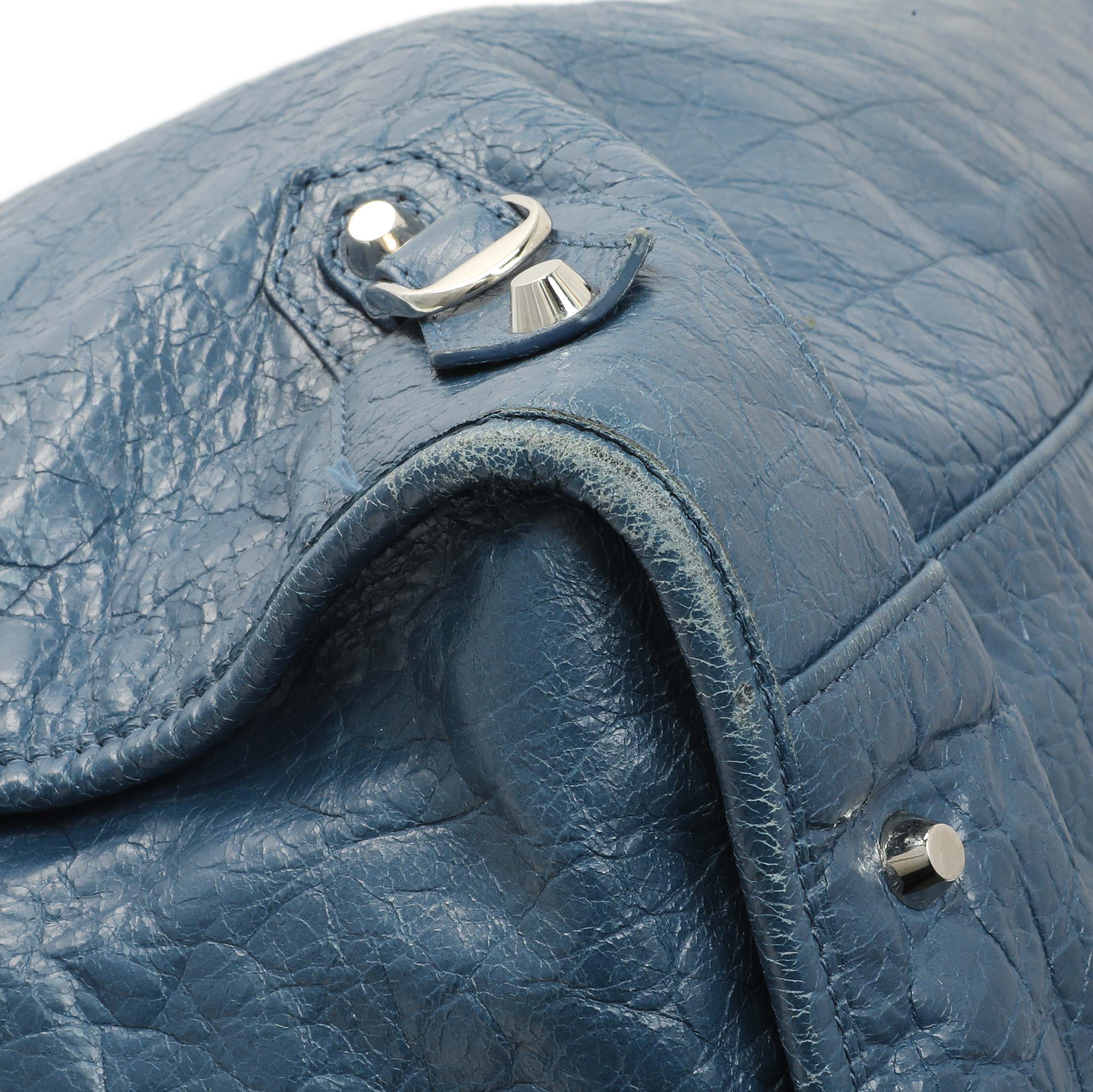 Balenciaga Bleu Profond Lambskin Classic Hardware XL City - Image 4