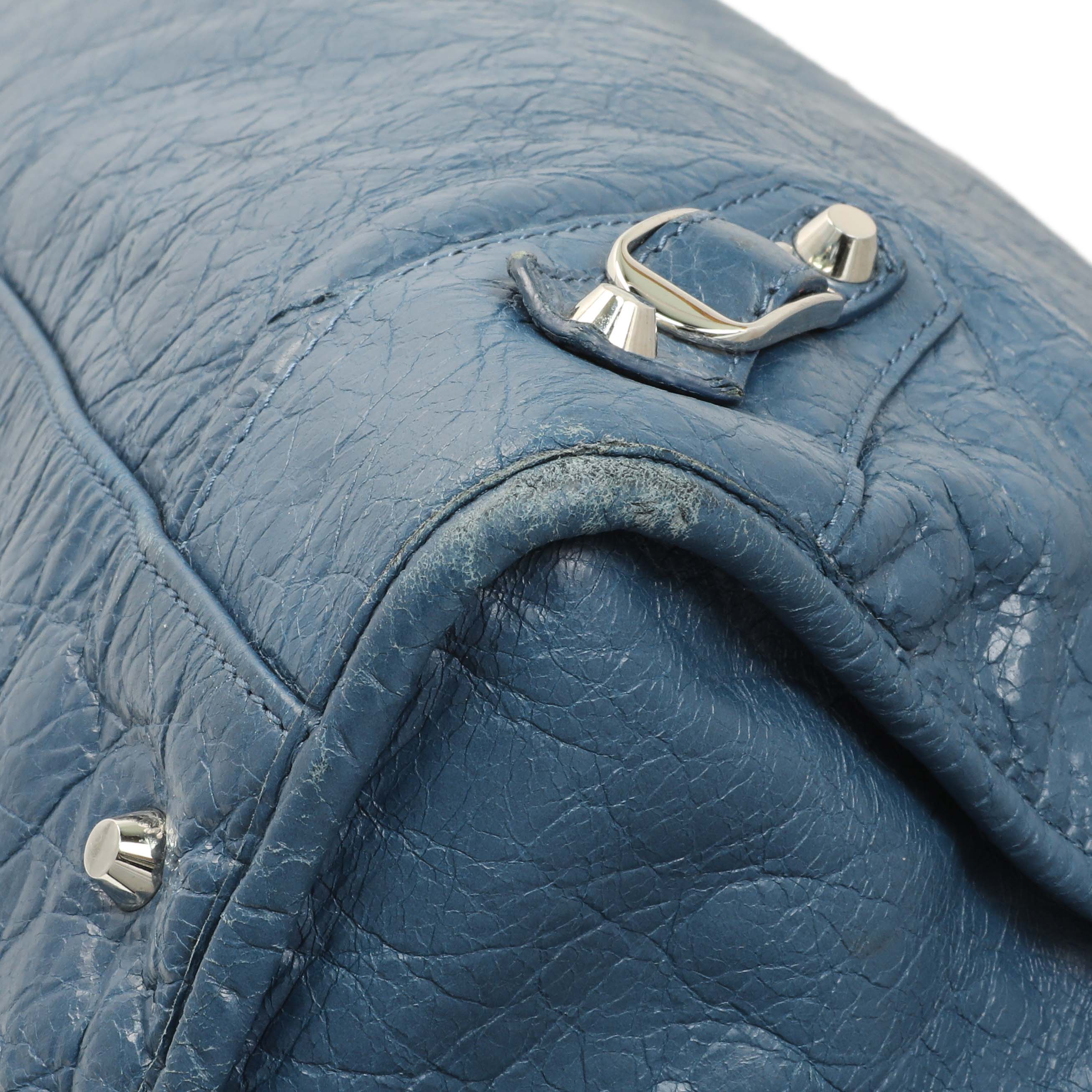 Balenciaga Bleu Profond Lambskin Classic Hardware XL City - Image 5