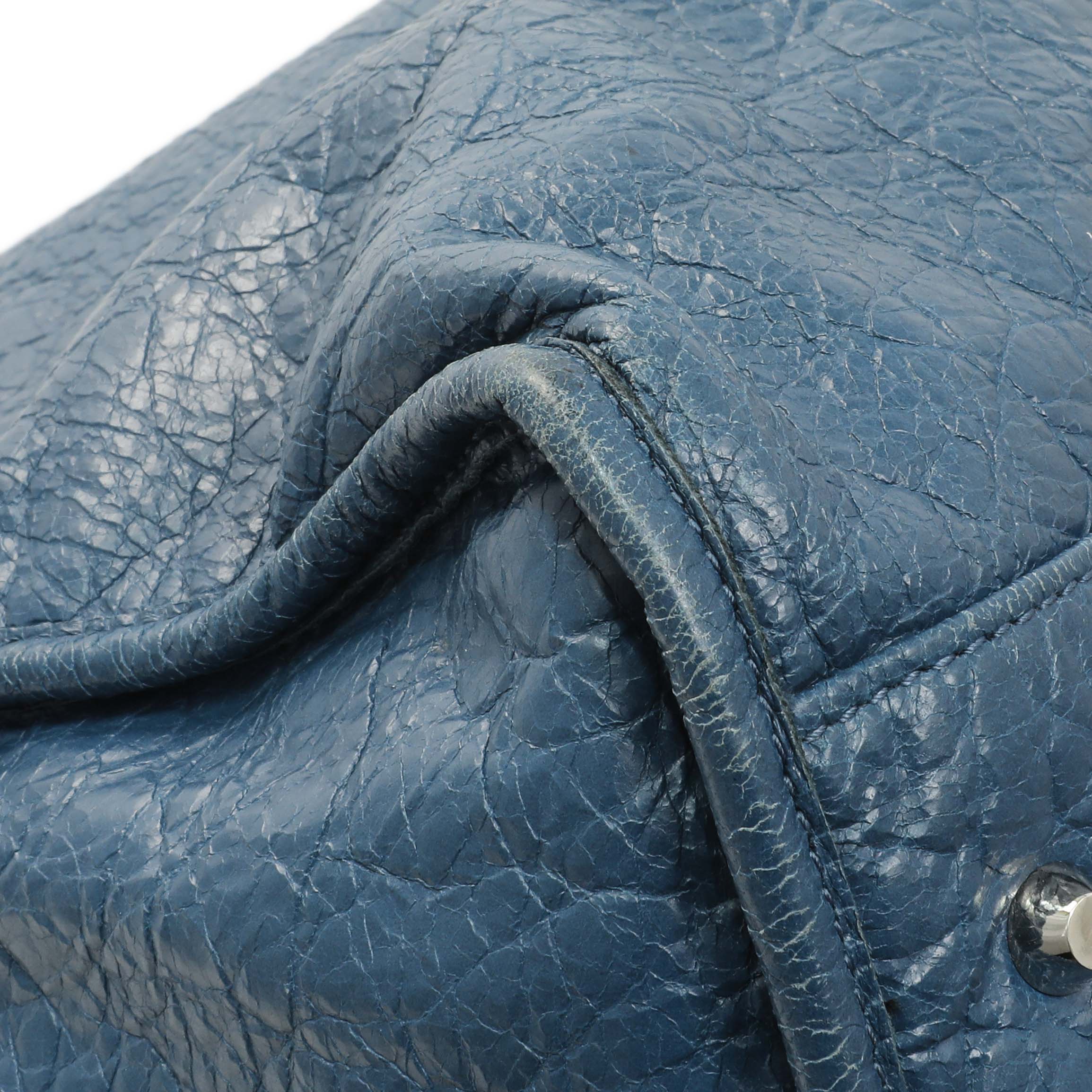 Balenciaga Bleu Profond Lambskin Classic Hardware XL City - Image 6