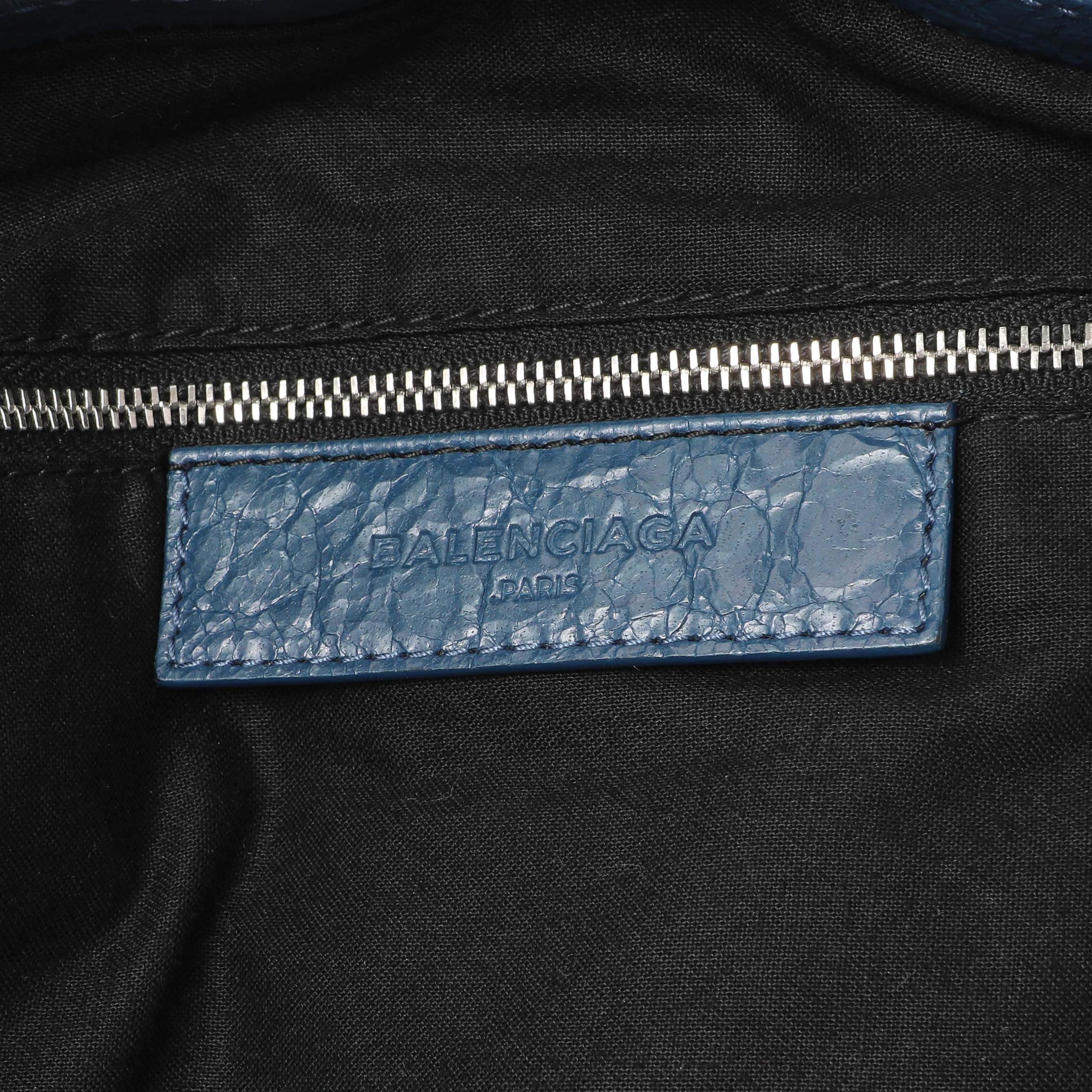 Balenciaga Bleu Profond Lambskin Classic Hardware XL City - Image 9