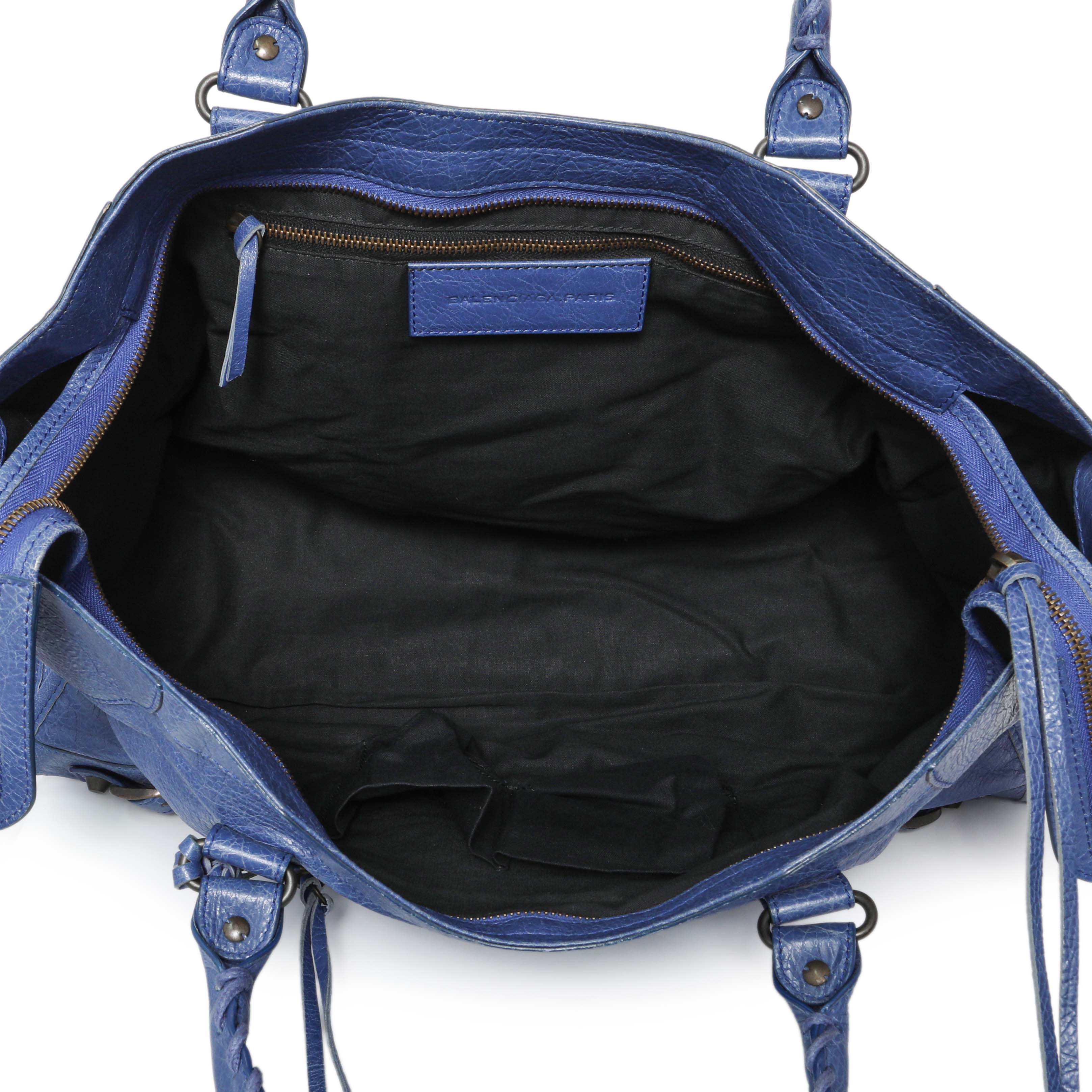 Balenciaga Blue Agneau Classic Hardware City - Image 8