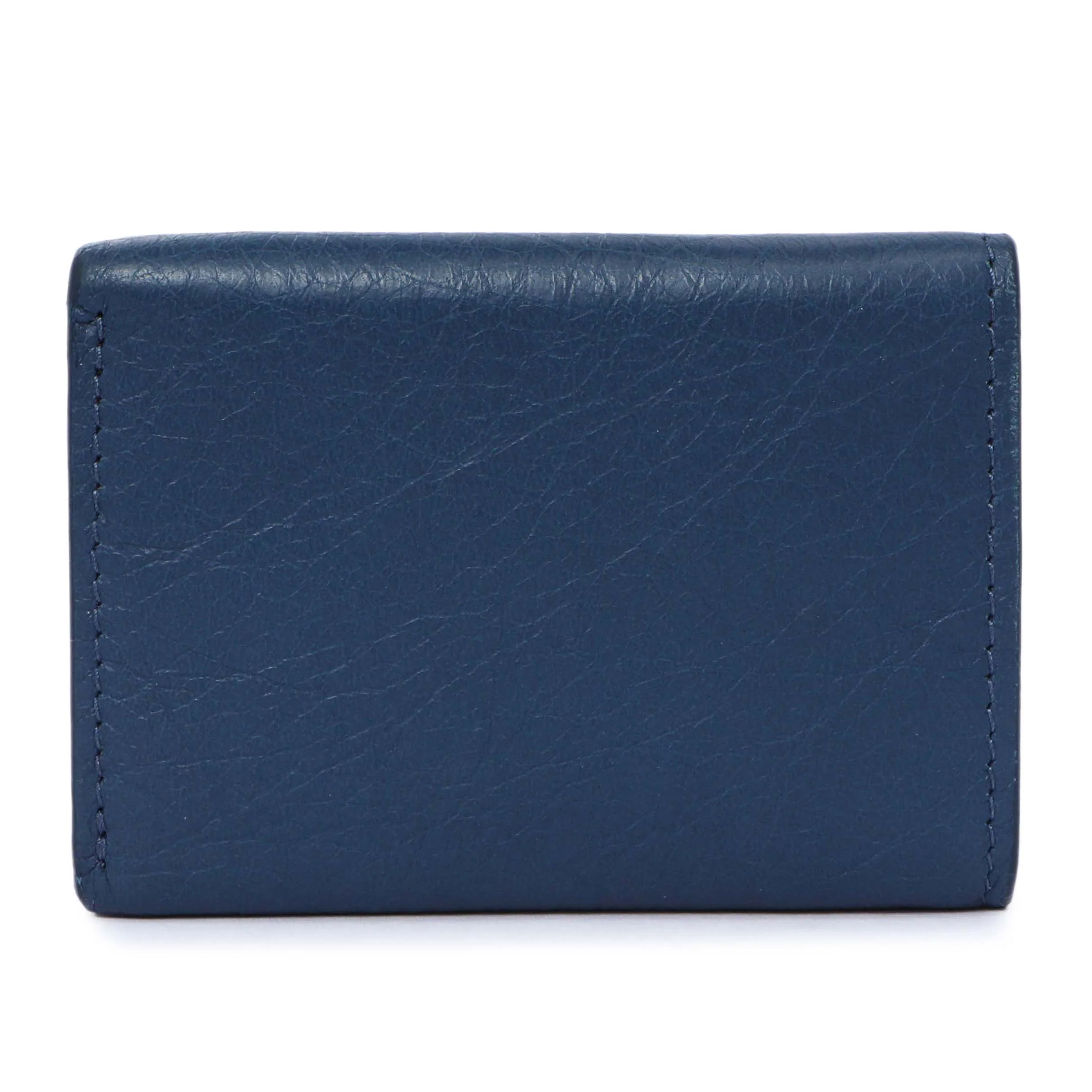 Balenciaga Blue Lambskin Classic Mini Wallet - Image 2