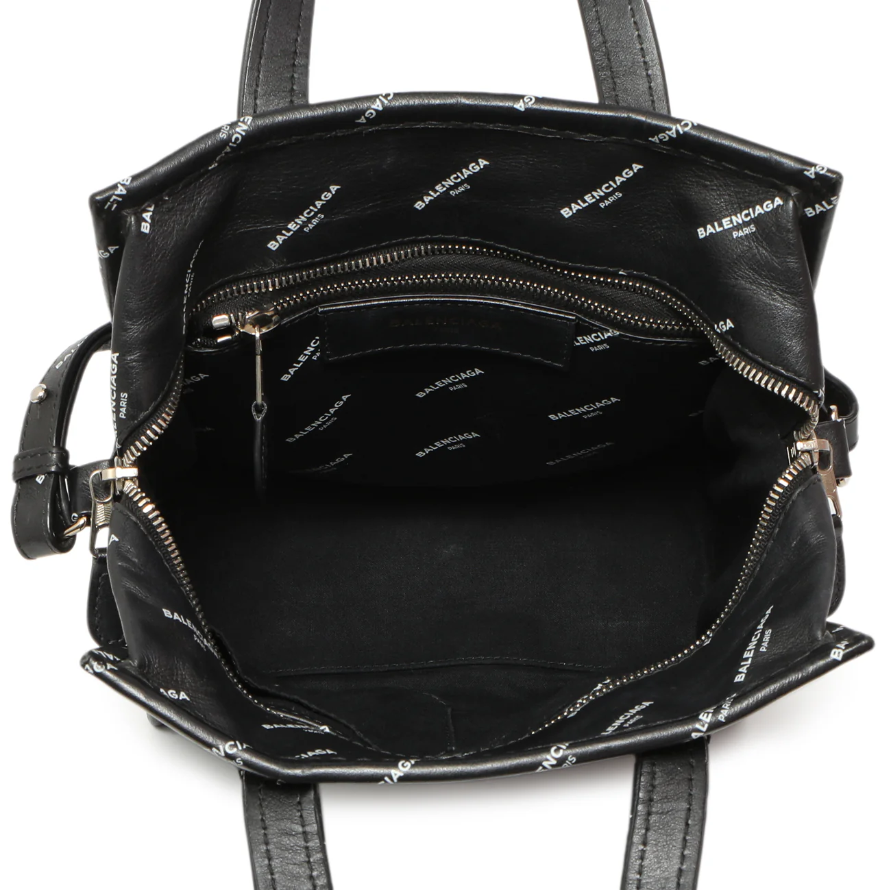 Balenciaga Calfskin Allover Logo XS Bazar Shopper Tote - Image 11