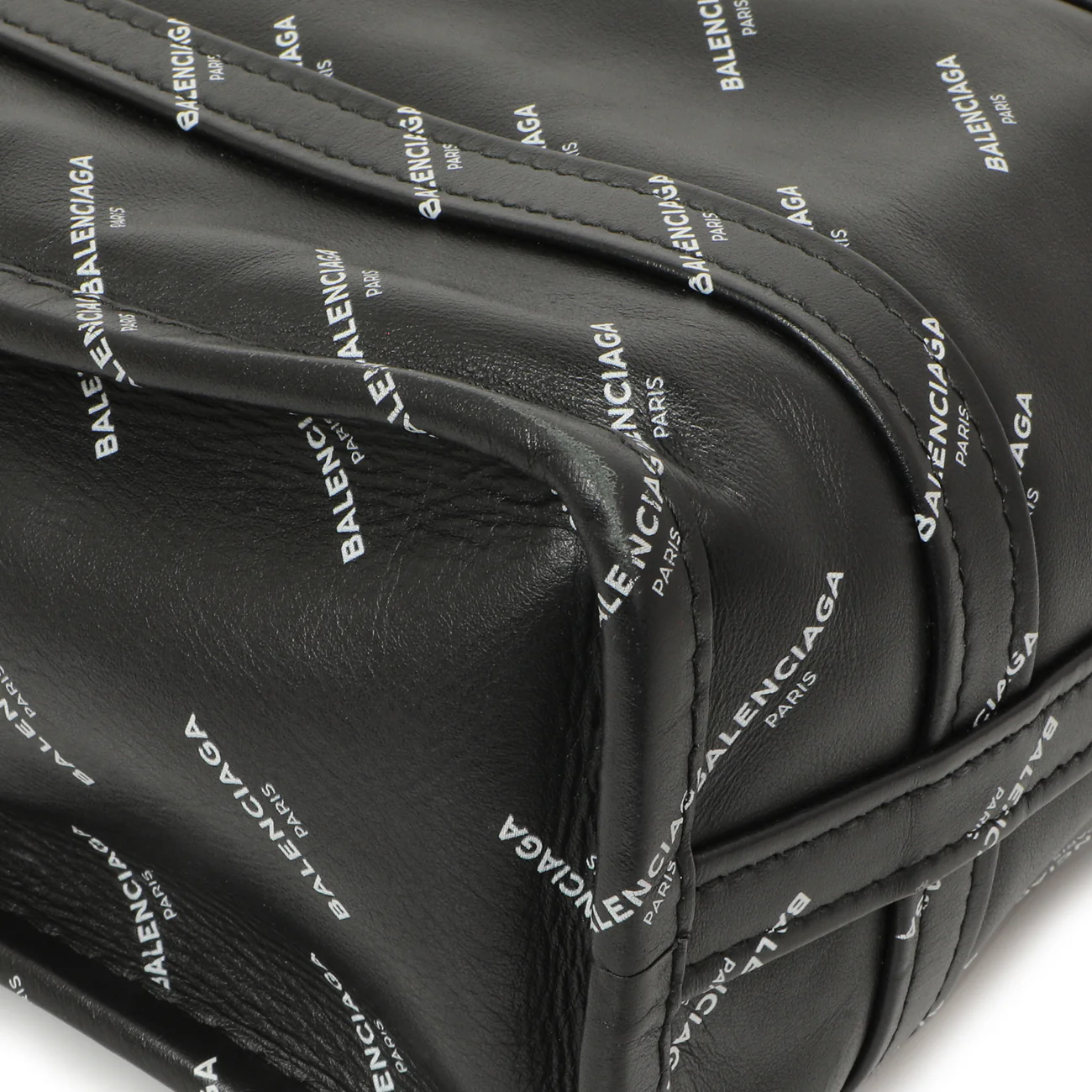 Balenciaga Calfskin Allover Logo XS Bazar Shopper Tote - Image 6