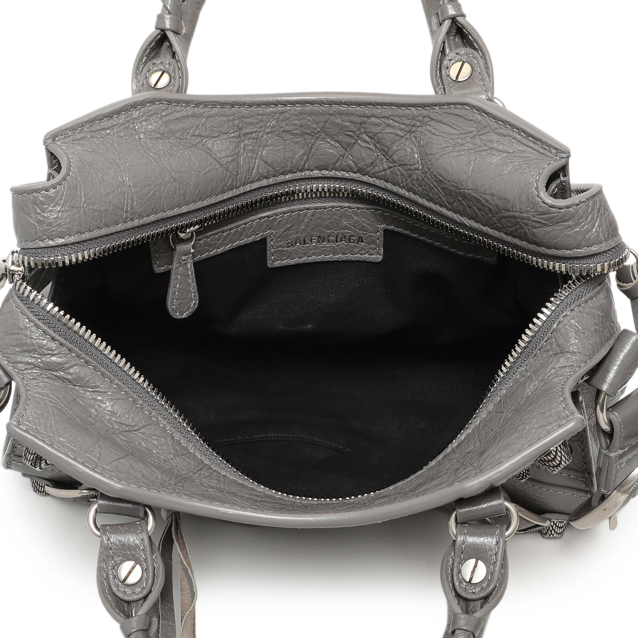 Balenciaga Dark Grey Agneau Arena Neo Cagole Handbag XS - Image 5