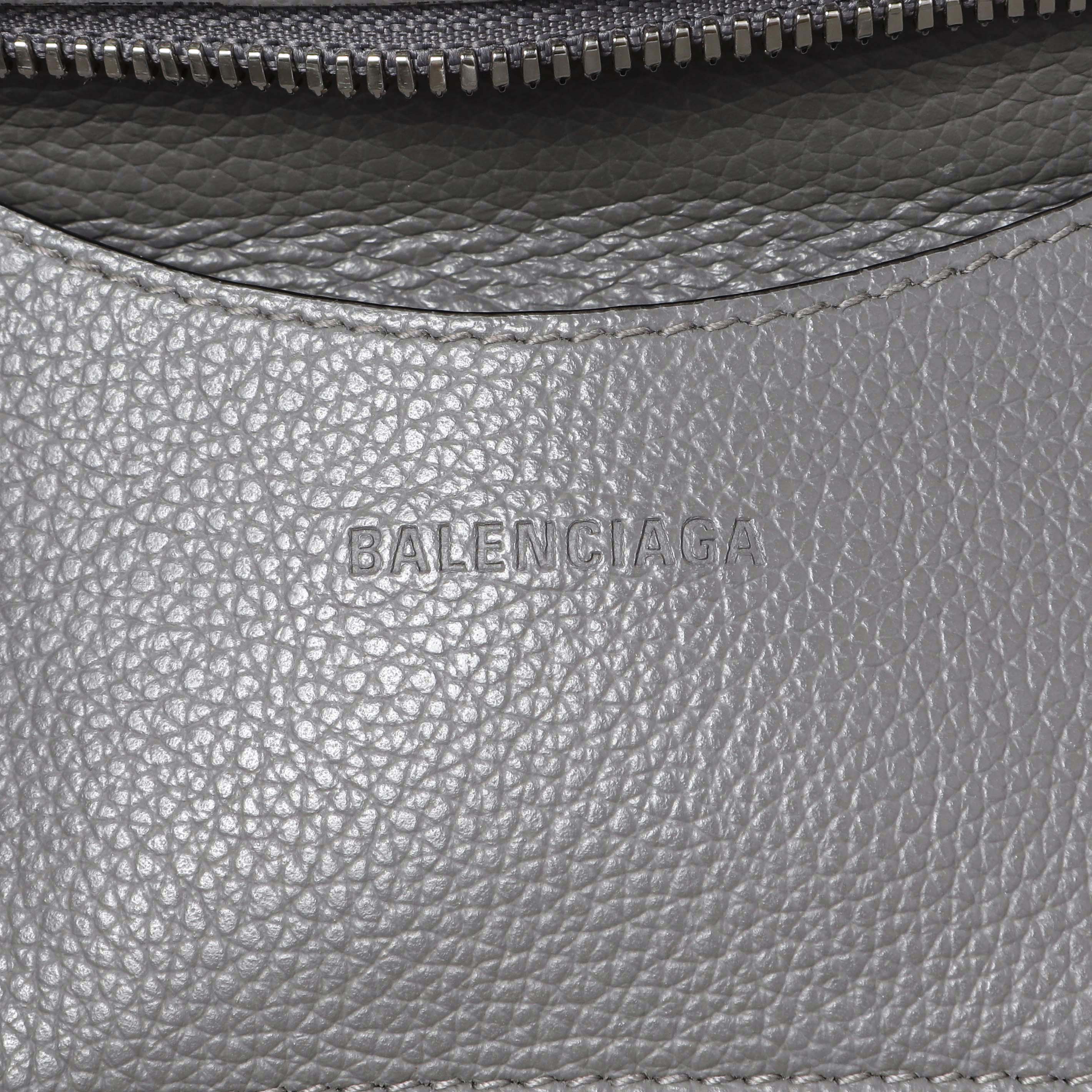 Balenciaga Grained Grey Calfskin Neo Classic Silver Hardware Mini City - Image 5