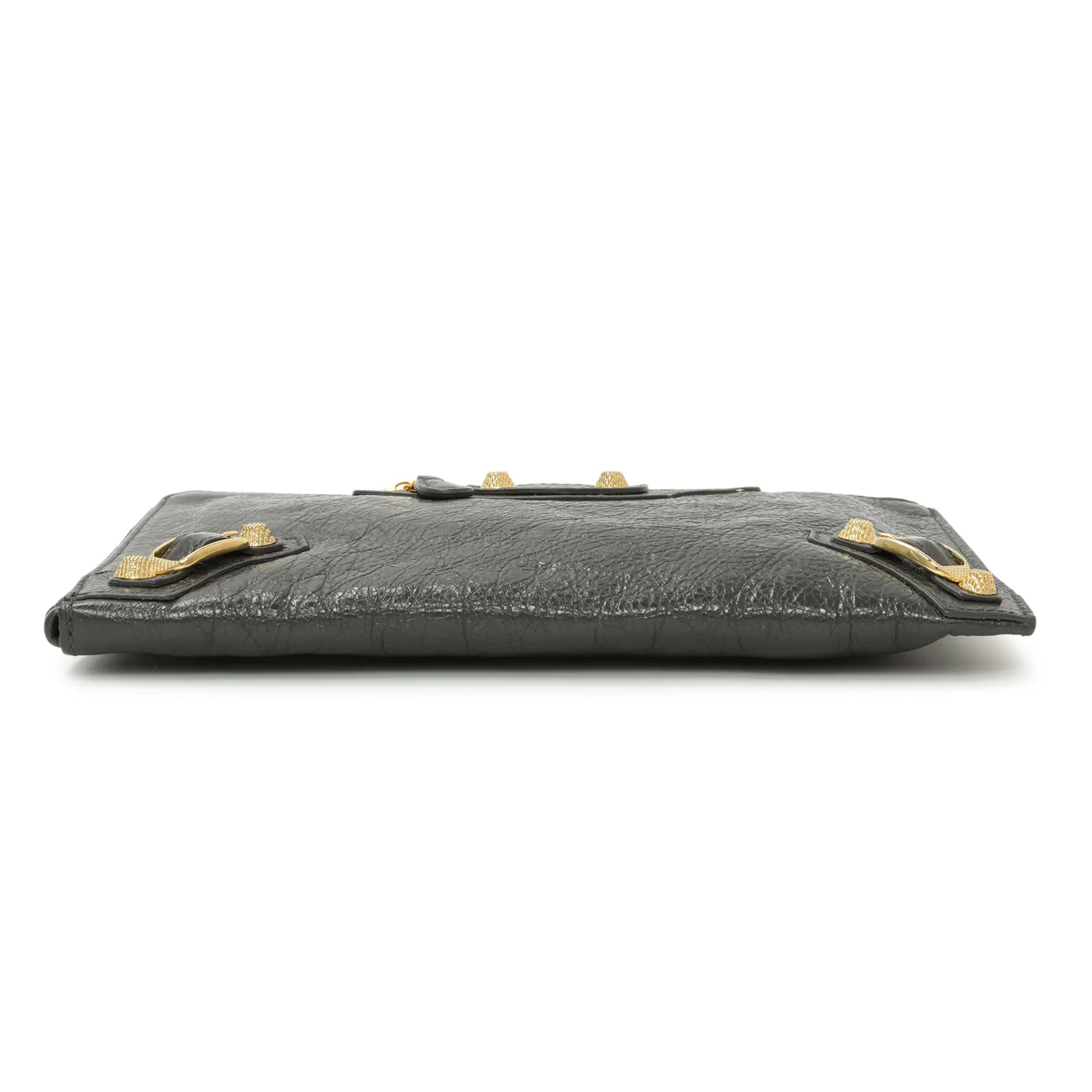 Balenciaga Gris Fossile Lambskin Giant 12 Zip Pouch - Image 3