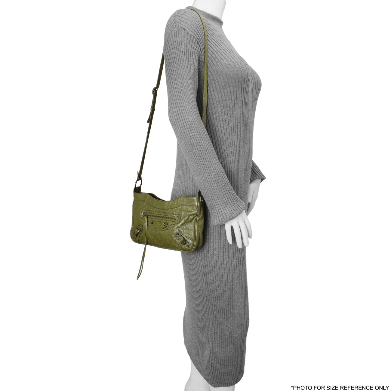Balenciaga Olive Agneau Classic Hip - Image 11