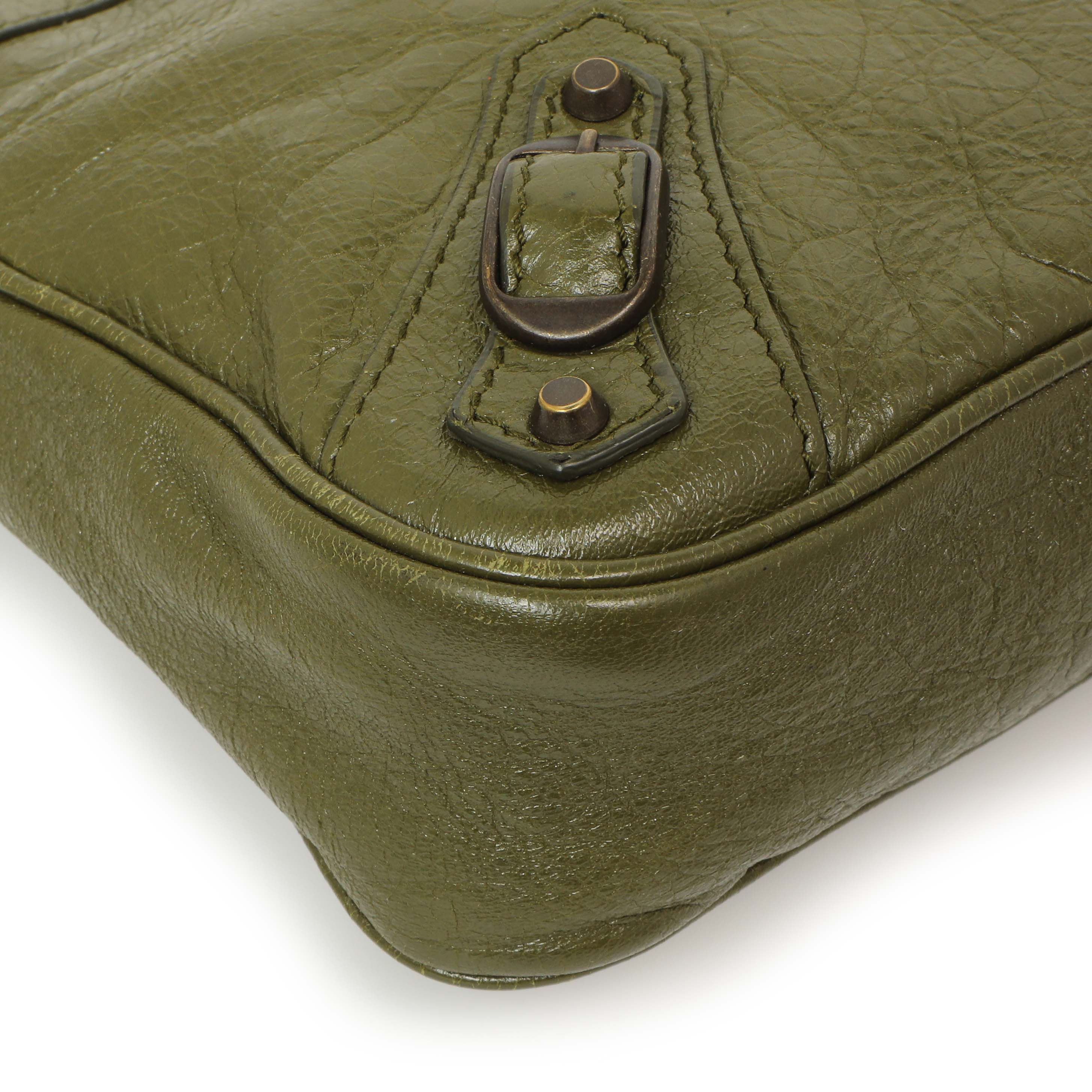 Balenciaga Olive Agneau Classic Hip - Image 4
