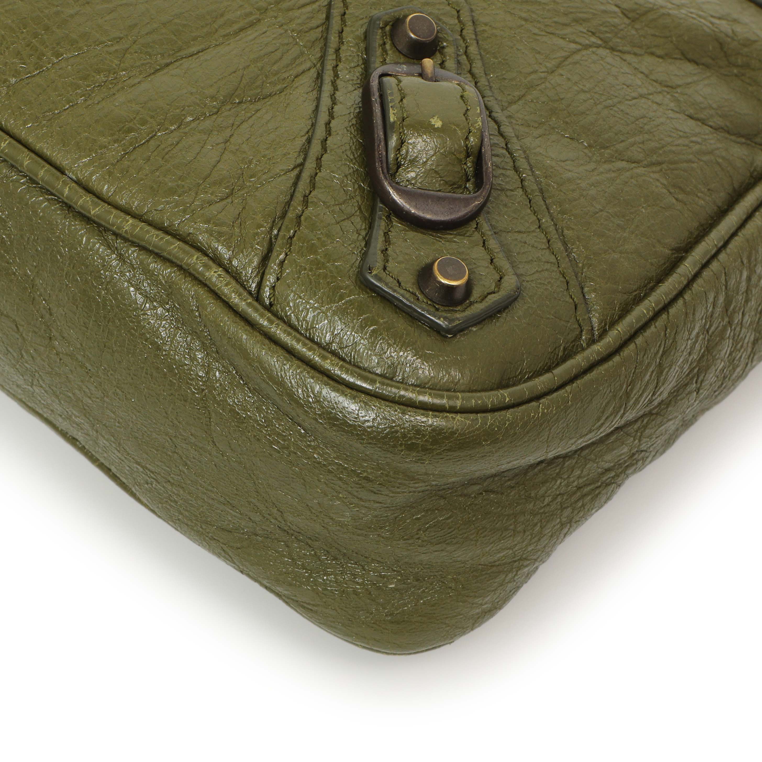 Balenciaga Olive Agneau Classic Hip - Image 5