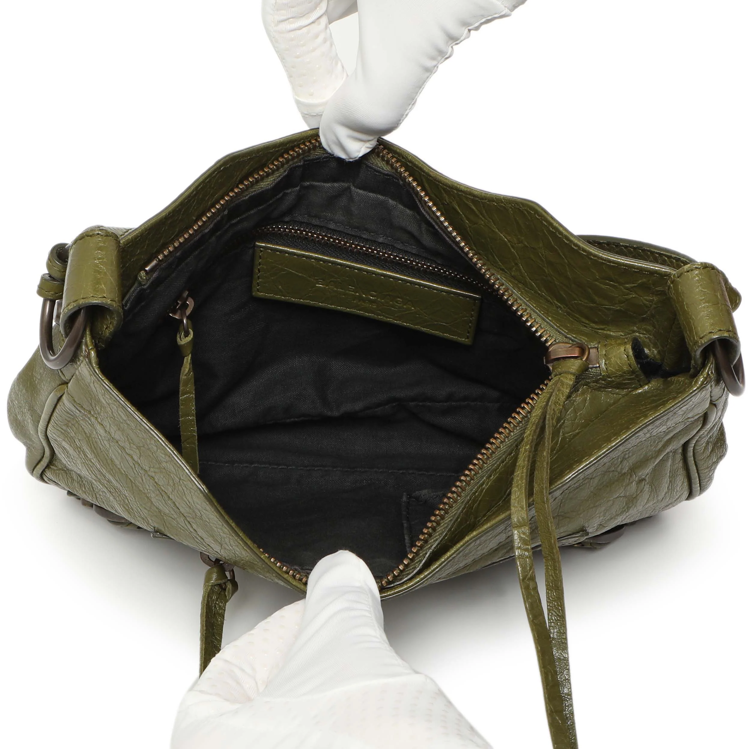 Balenciaga Olive Agneau Classic Hip - Image 8