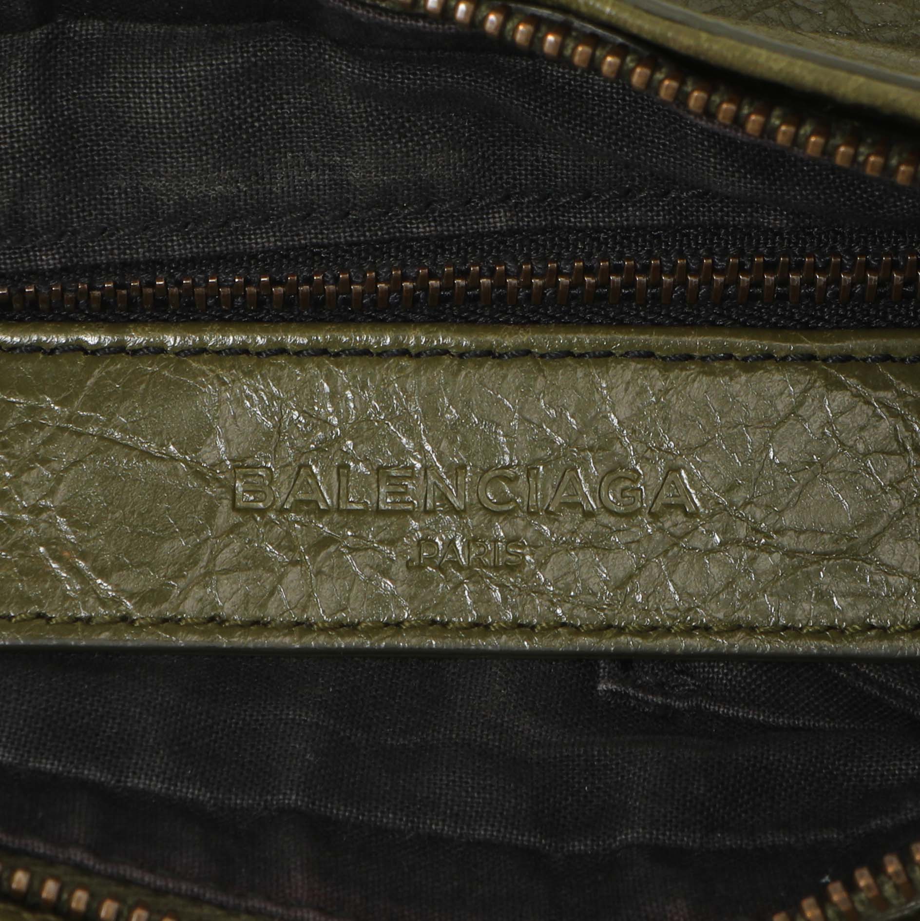Balenciaga Olive Agneau Classic Hip - Image 9