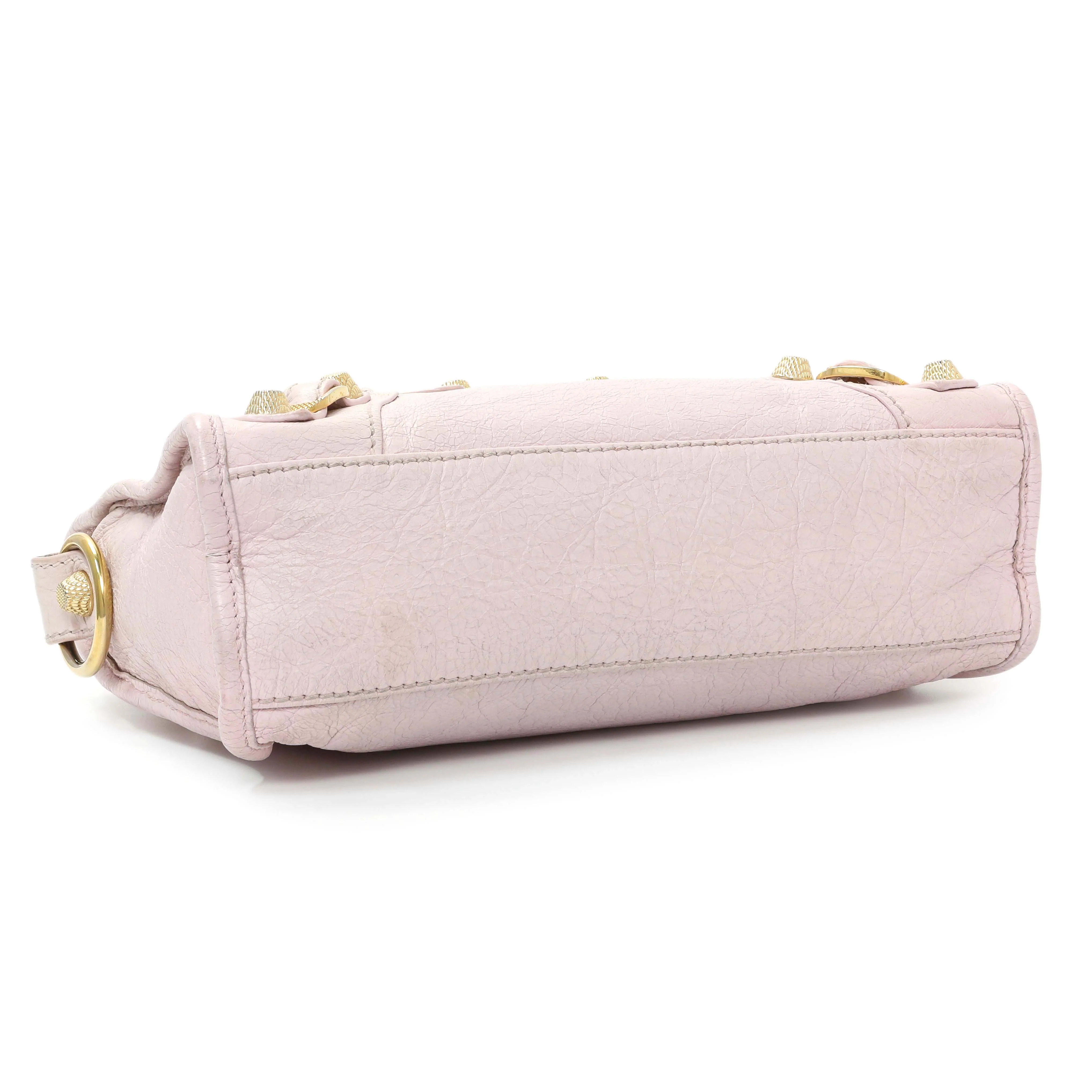 Balenciaga Pink Agneau Giant 12 Gold Hardware Mini City - Image 3