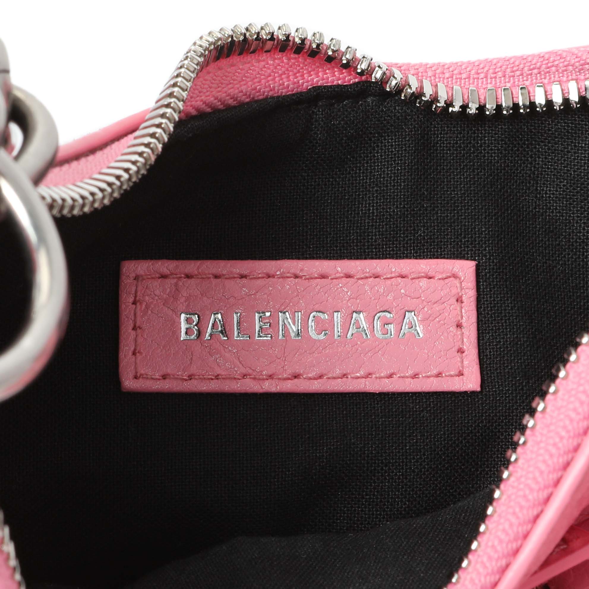 Balenciaga Pink Arena Calfskin Leather Le Cagole with Chain - Image 5