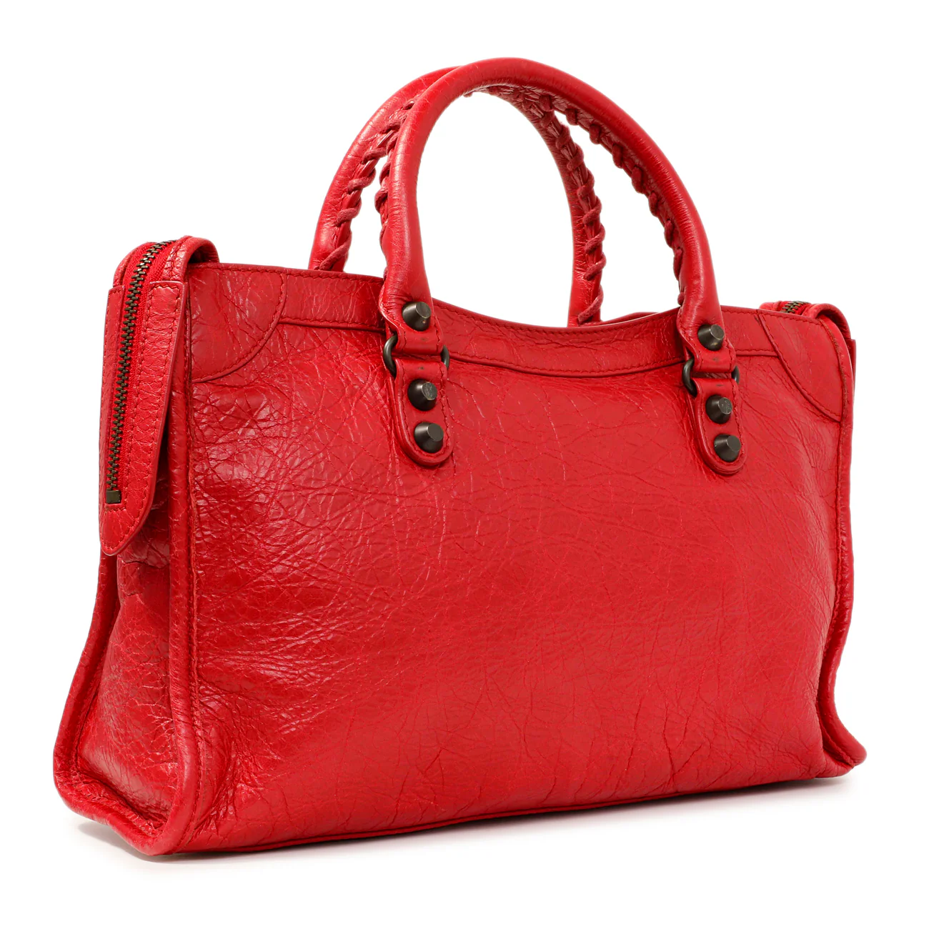 Balenciaga Red Agneau Classic Hardware S City - Image 2