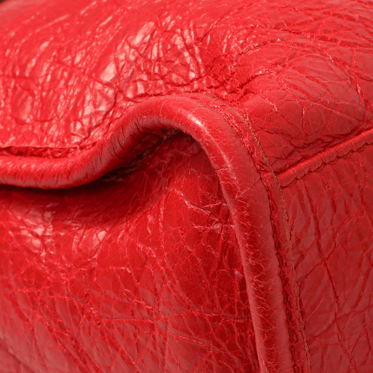Balenciaga Red Agneau Classic Hardware S City - Image 6