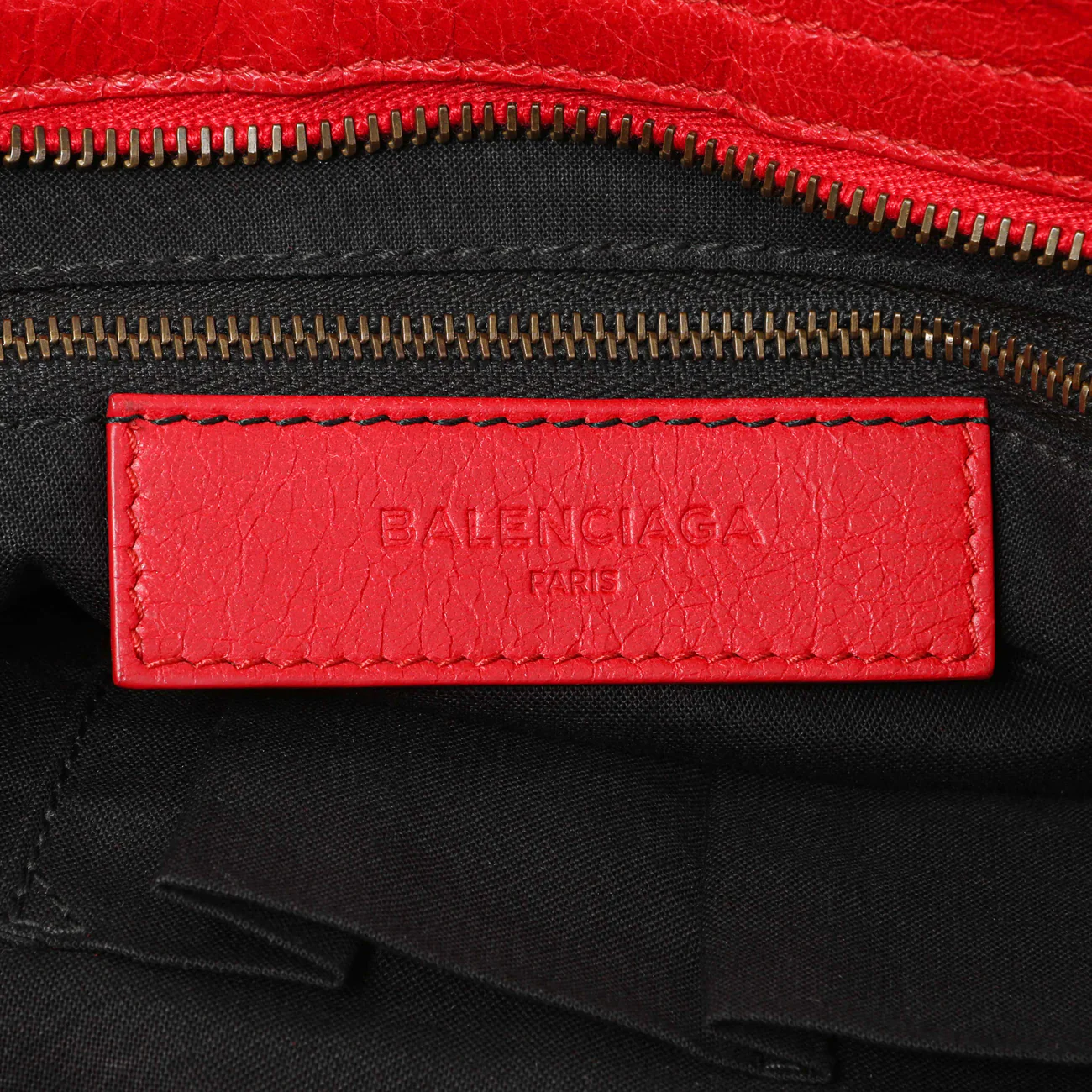 Balenciaga Red Agneau Classic Hardware S City - Image 9