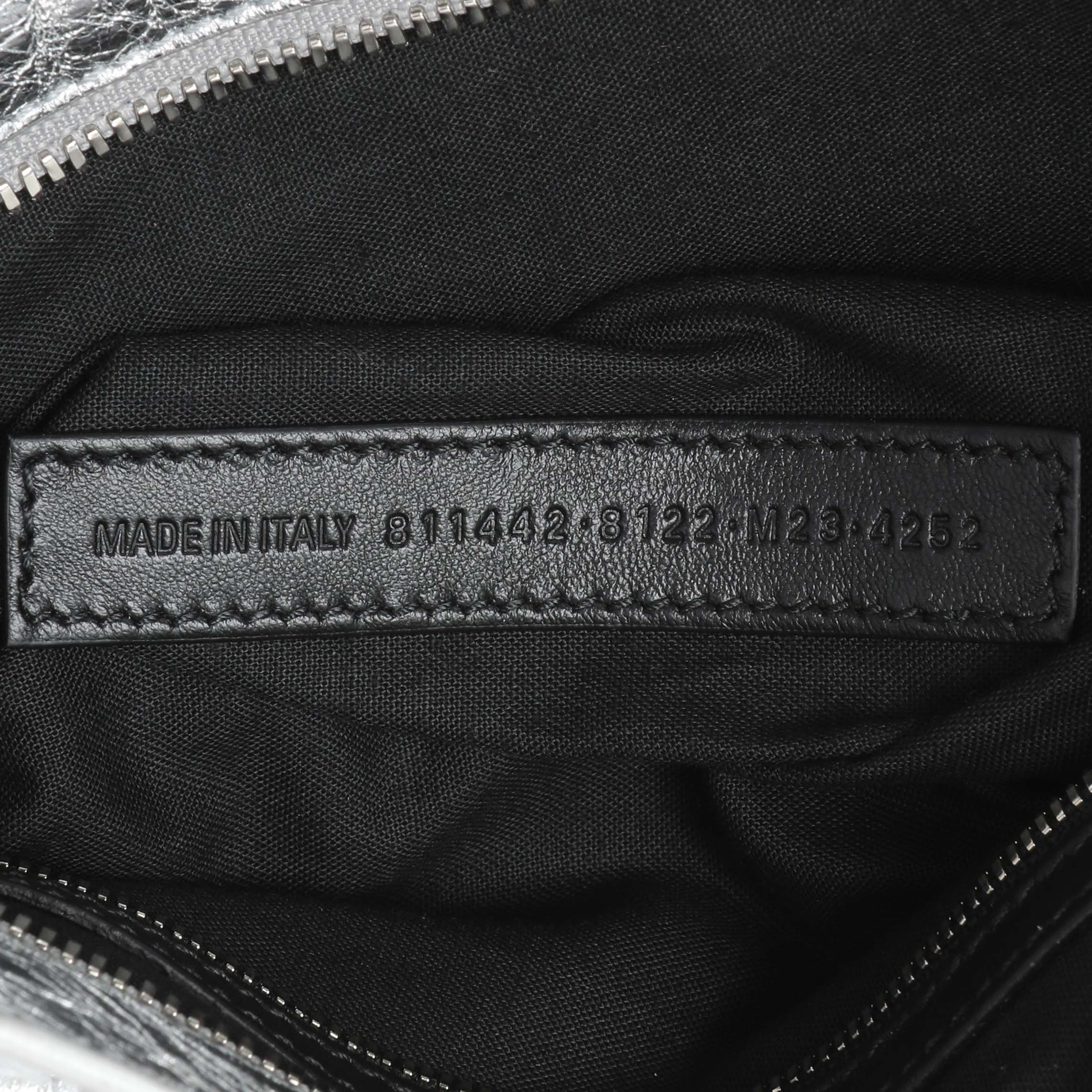 Balenciaga Silver Agneau Small Le City - Image 6