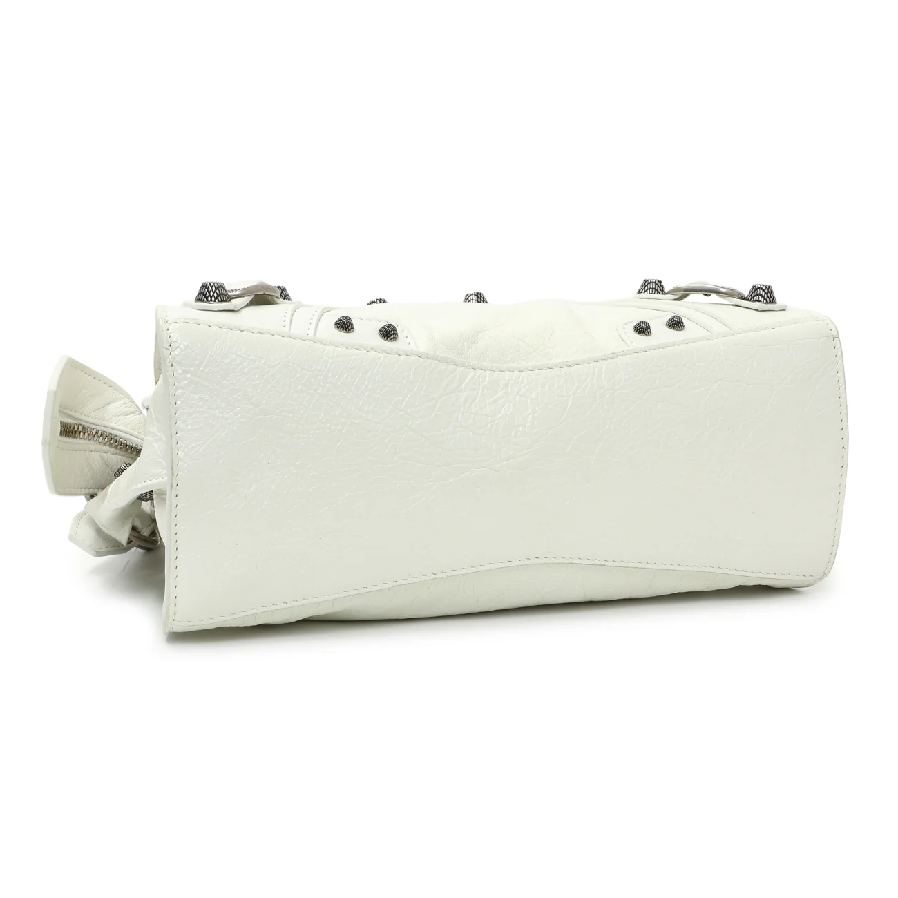 Balenciaga White Agneau Arena Neo Cagole Handbag XS - Image 3