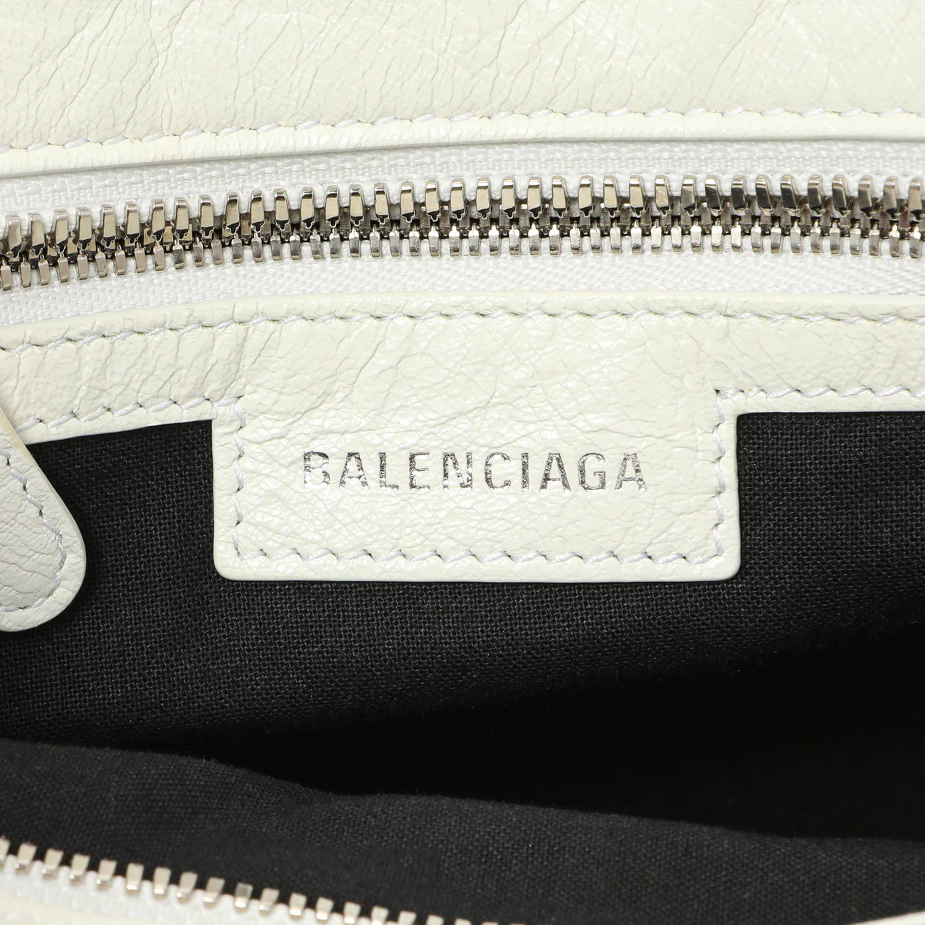 Balenciaga White Agneau Arena Neo Cagole Handbag XS - Image 9
