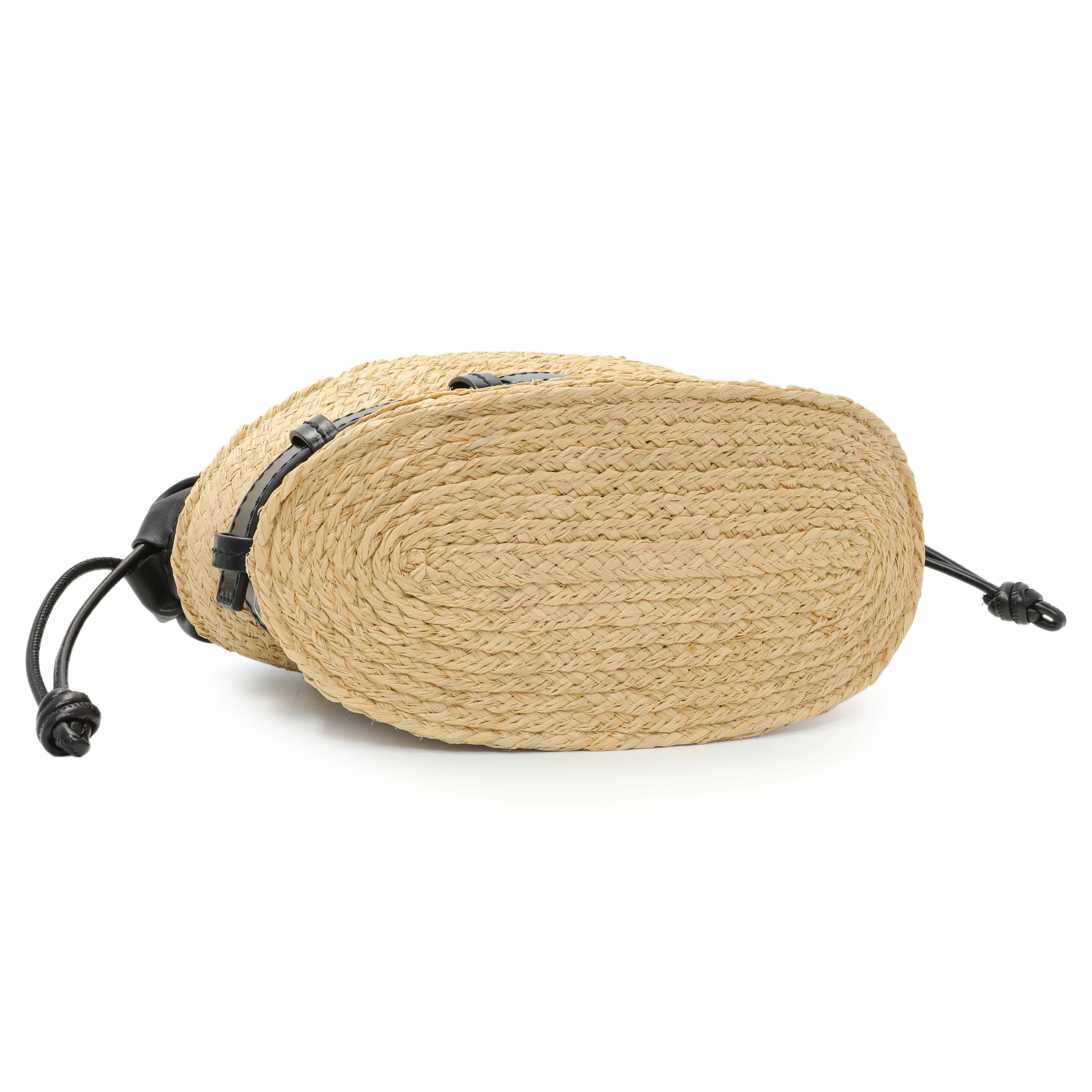 Balmain Raffia Mini Shuffle Tote - Image 3