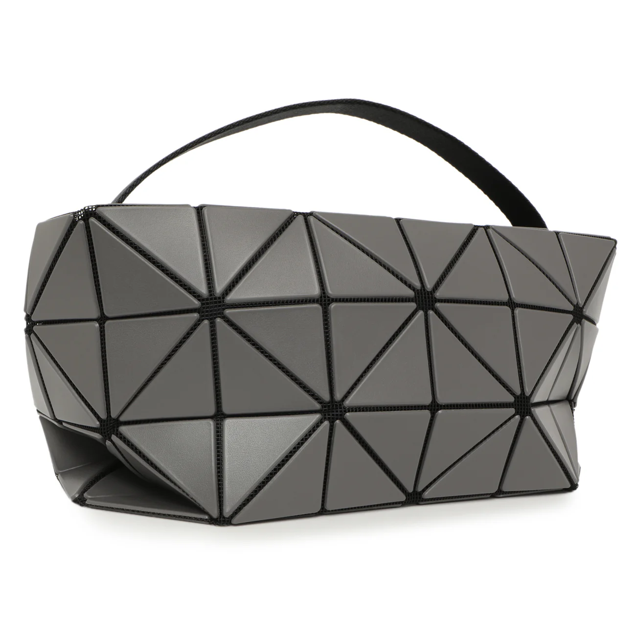Bao Bao Issey Miyake Matte Grey Carton Bag - Image 3