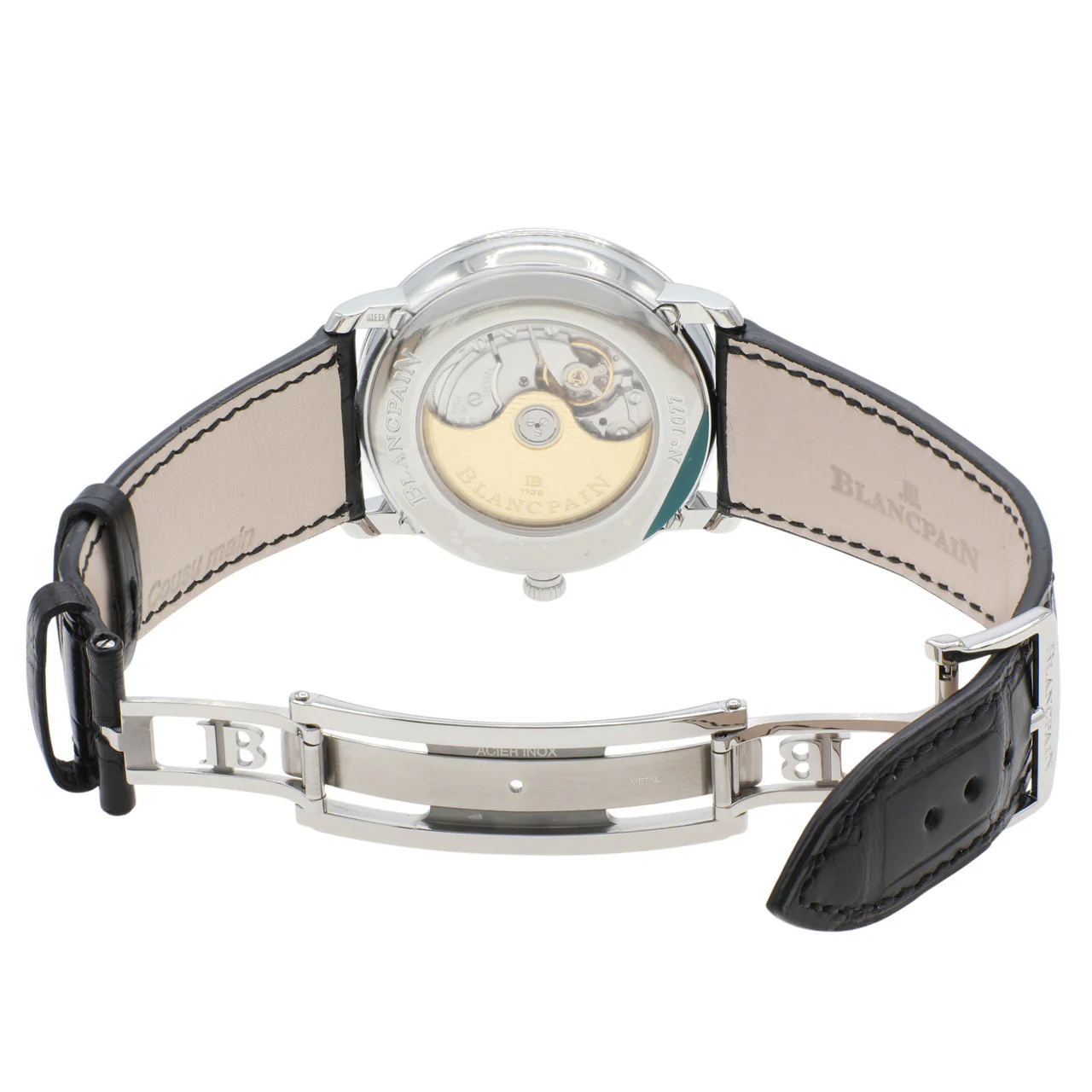 Blancpain Stainless Steel Villeret Quantieme Complet 6654a-1127-55b - Image 5