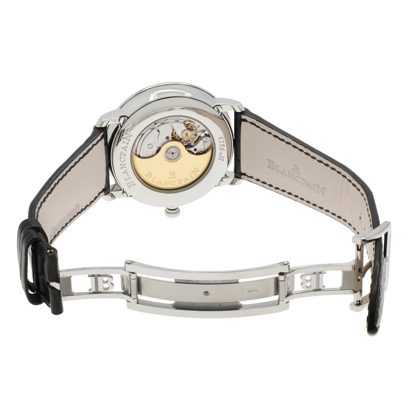 Blancpain Stainless Steel Villeret Quantieme Complet 6654a-1127-55b - Image 4